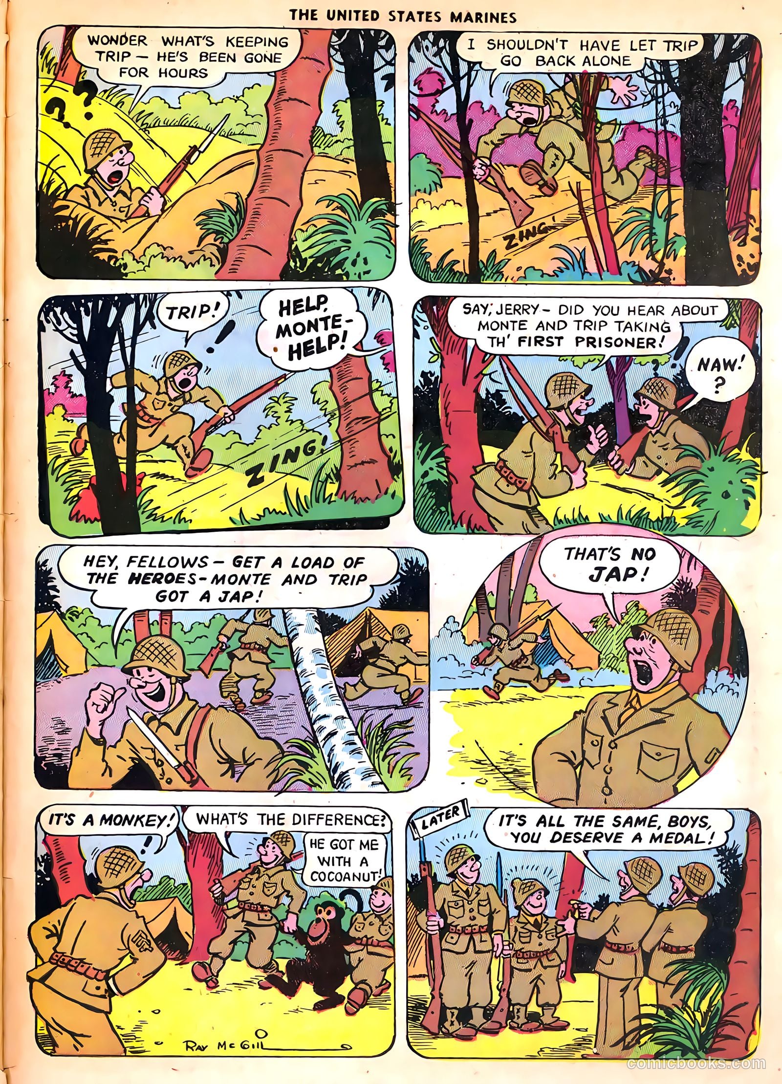U.S. Marines in Action #3 (1952) — page 48 of 54