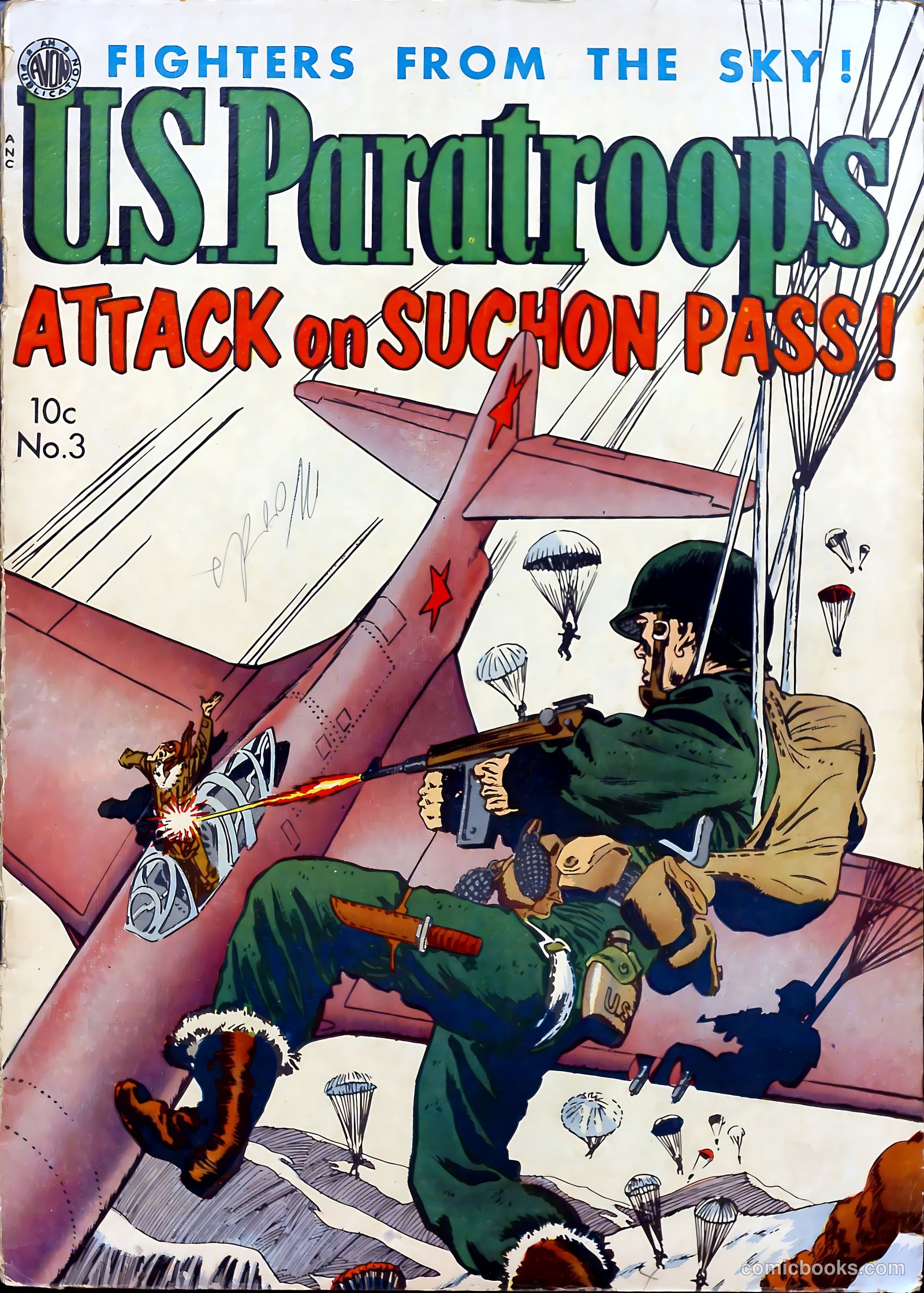 U.S. Paratroops #3 (1952) — page 1 of 36