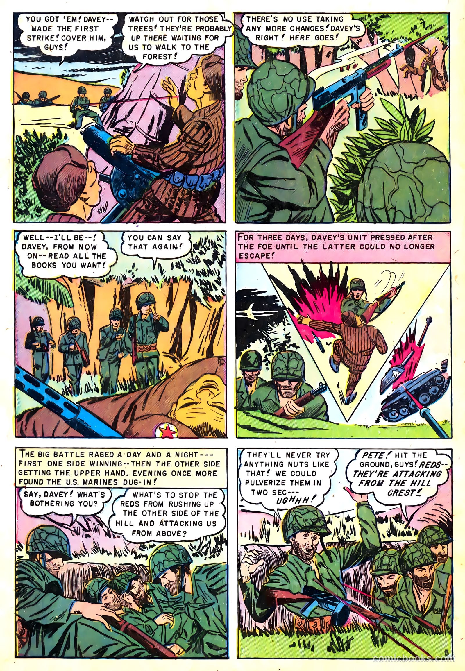 U.S. Tank Commandos #8 (1958) — page 32 of 36