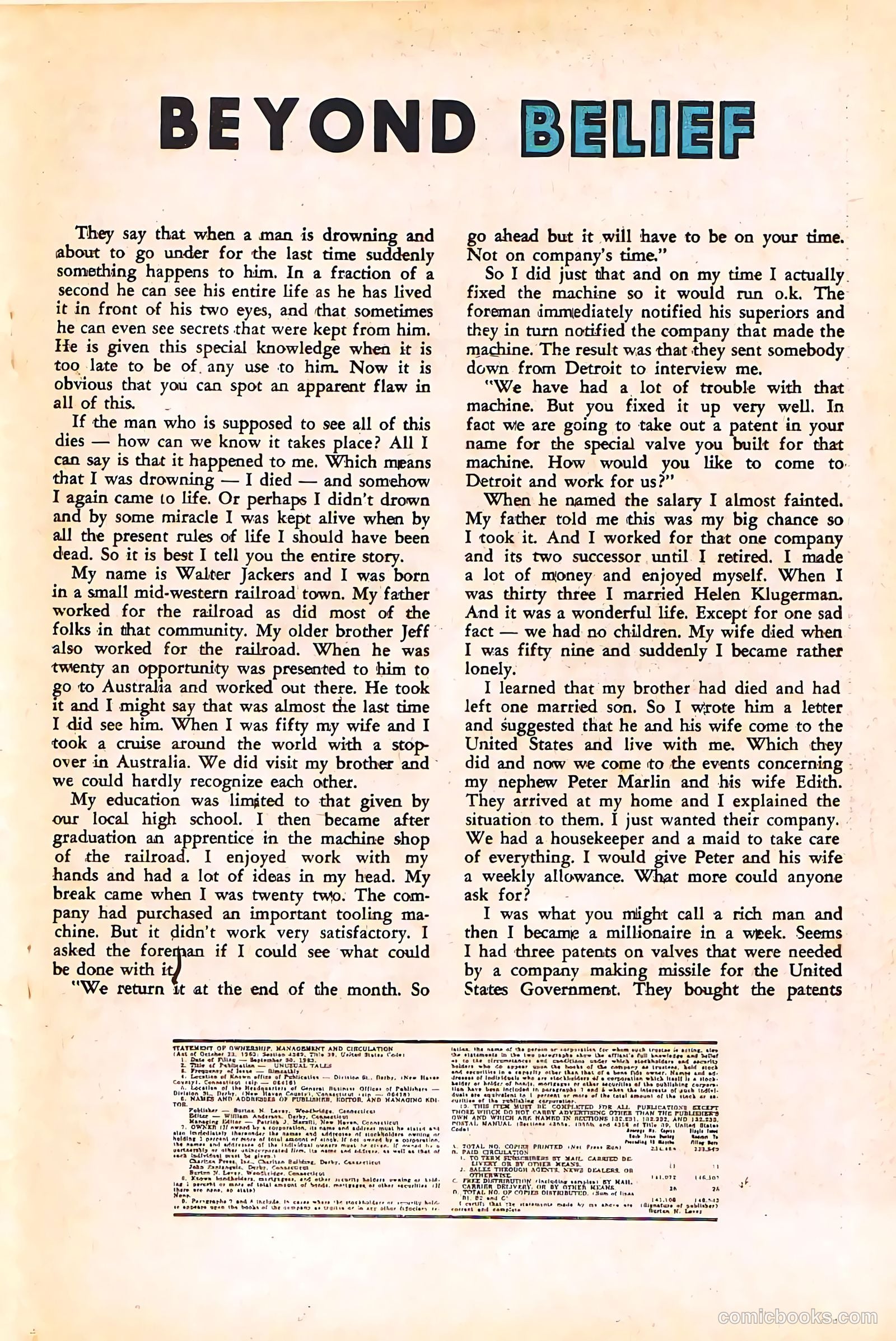 Unusual Tales #44 (1961) — page 19