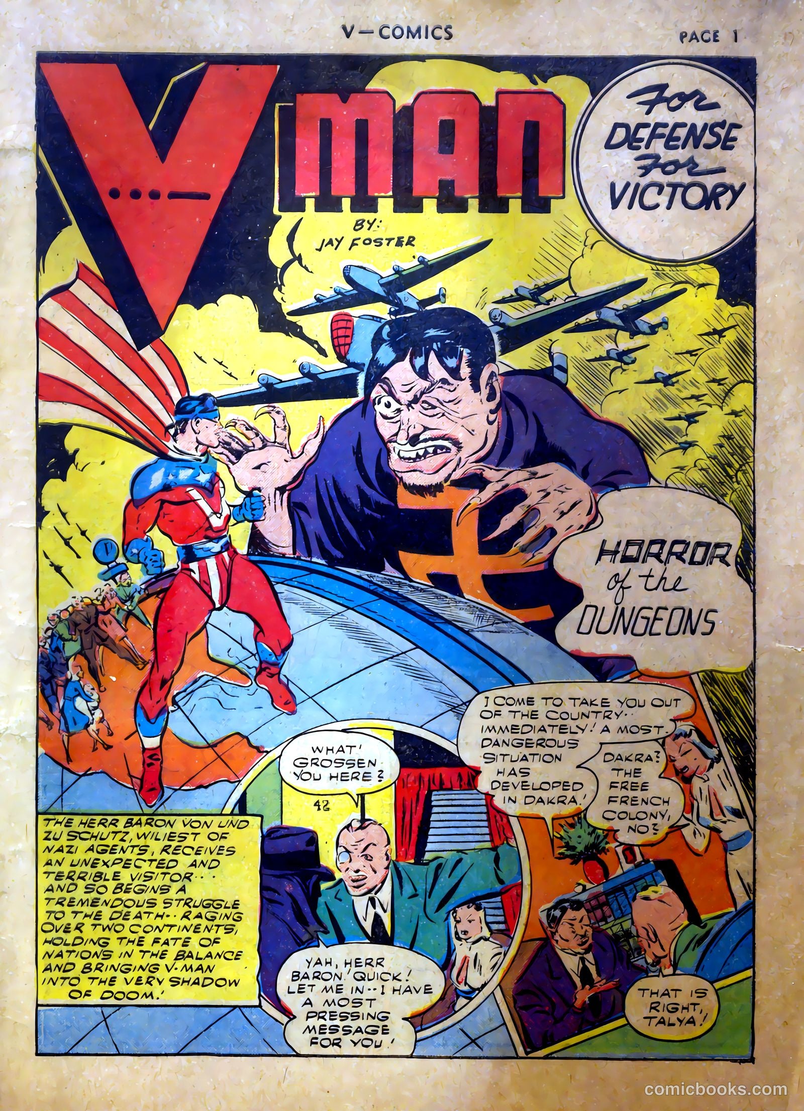 V...- Comics #2 (1942) — page 2 of 67