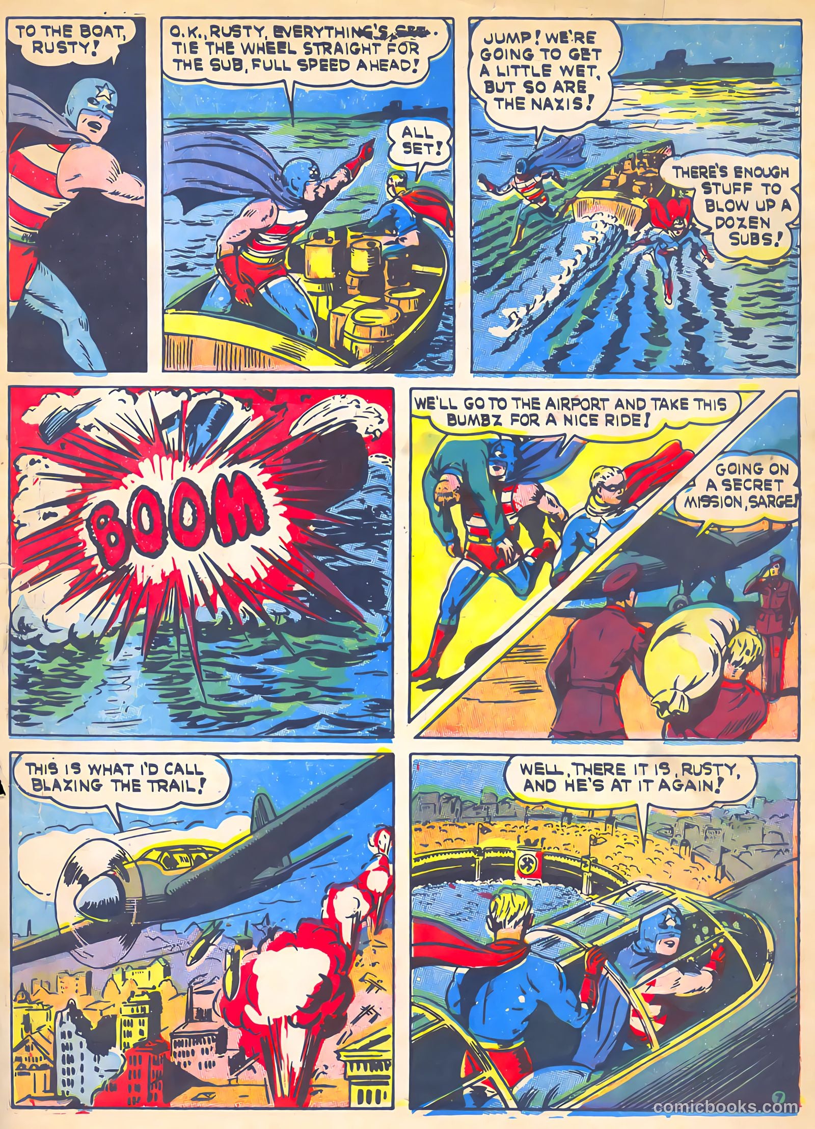 Veri Best Sure Fire Comics #1 (1943, Holyoke) — page 64 of 66