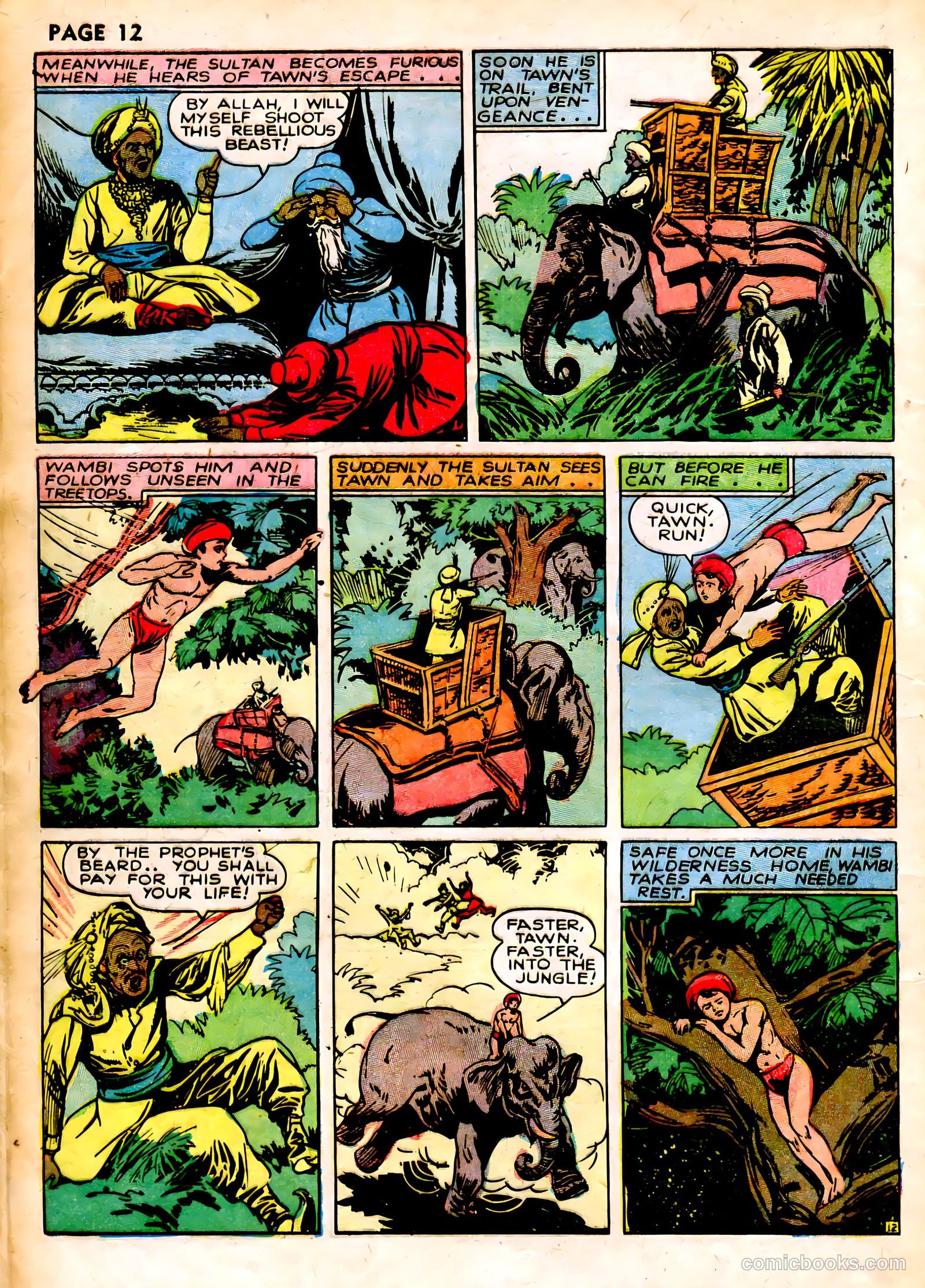 Wambi, Jungle Boy #1 (1942) — page 15 of 69