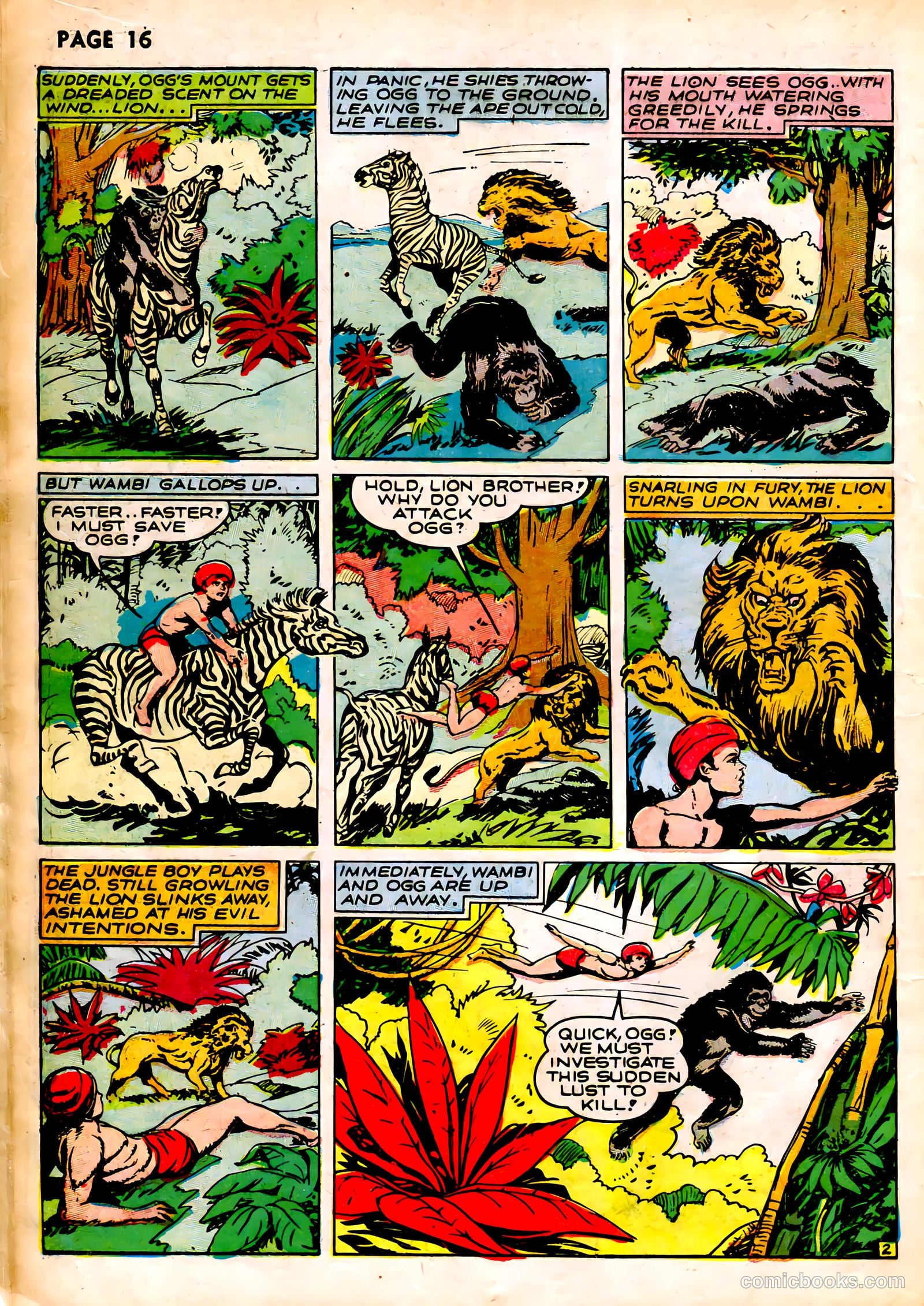 Wambi, Jungle Boy #1 (1942) — page 19 of 69