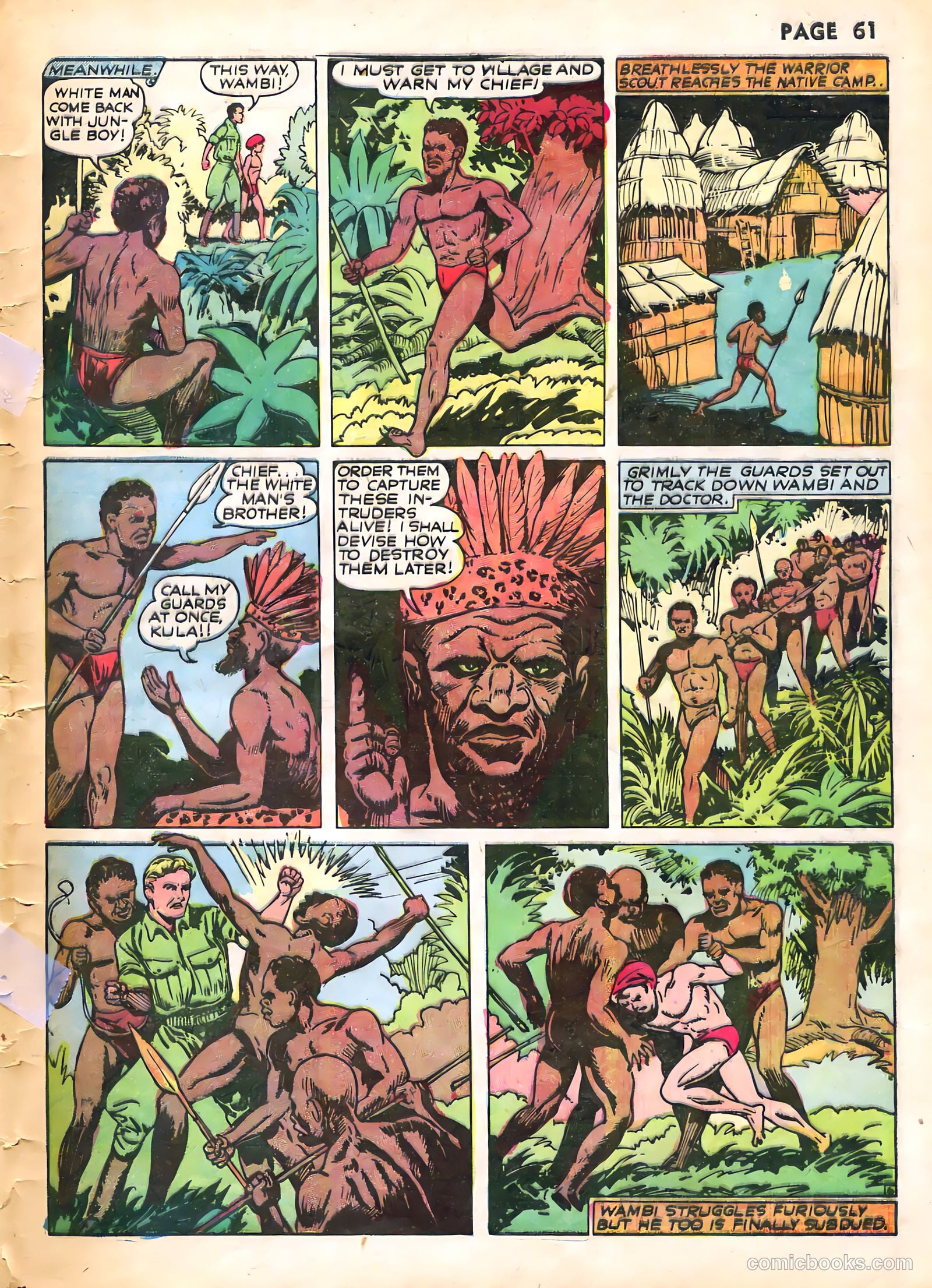Wambi, Jungle Boy #1 (1942) — page 64 of 69