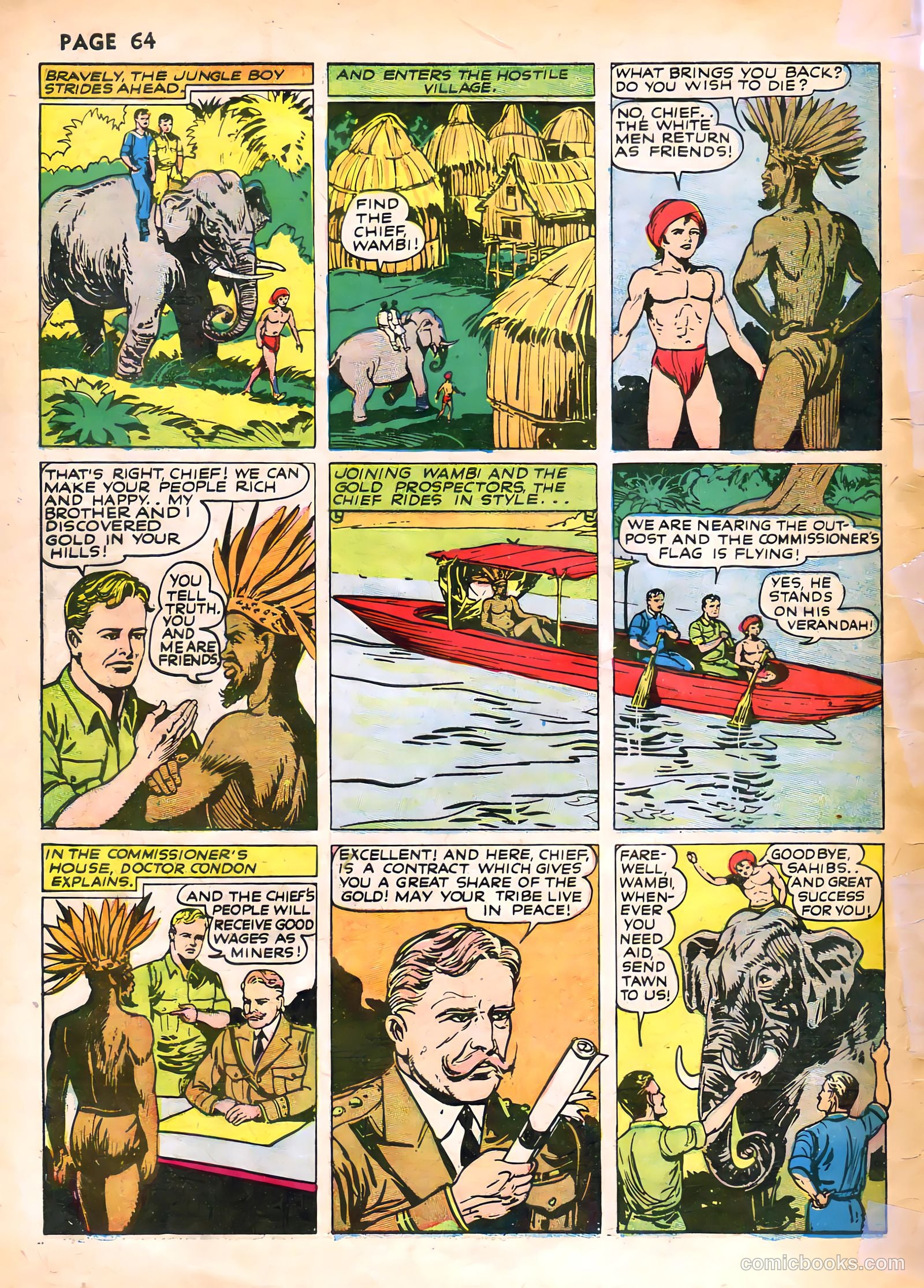 Wambi, Jungle Boy #1 (1942) — page 67 of 69