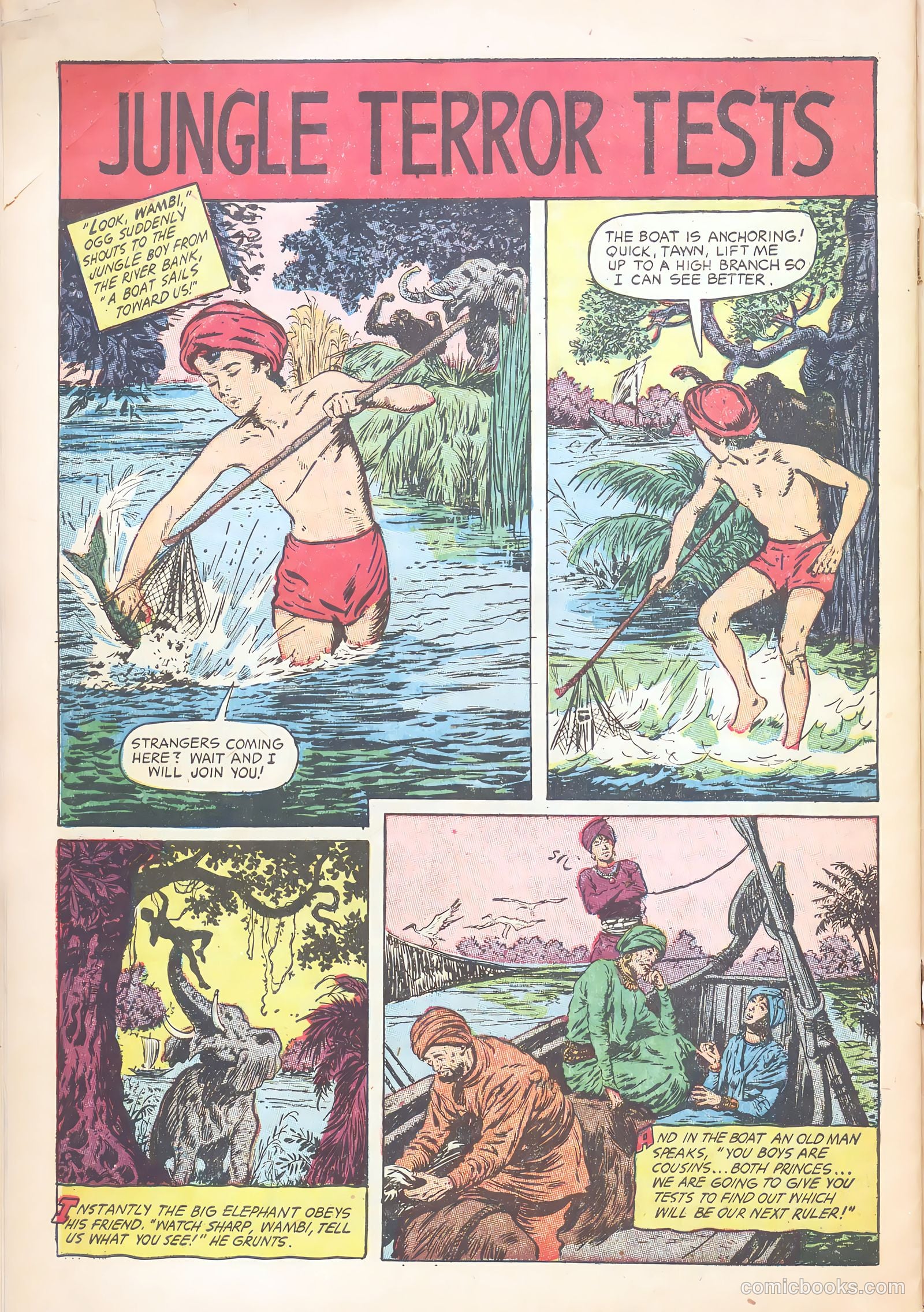 Wambi, Jungle Boy #18 (1952) — page 28 of 36