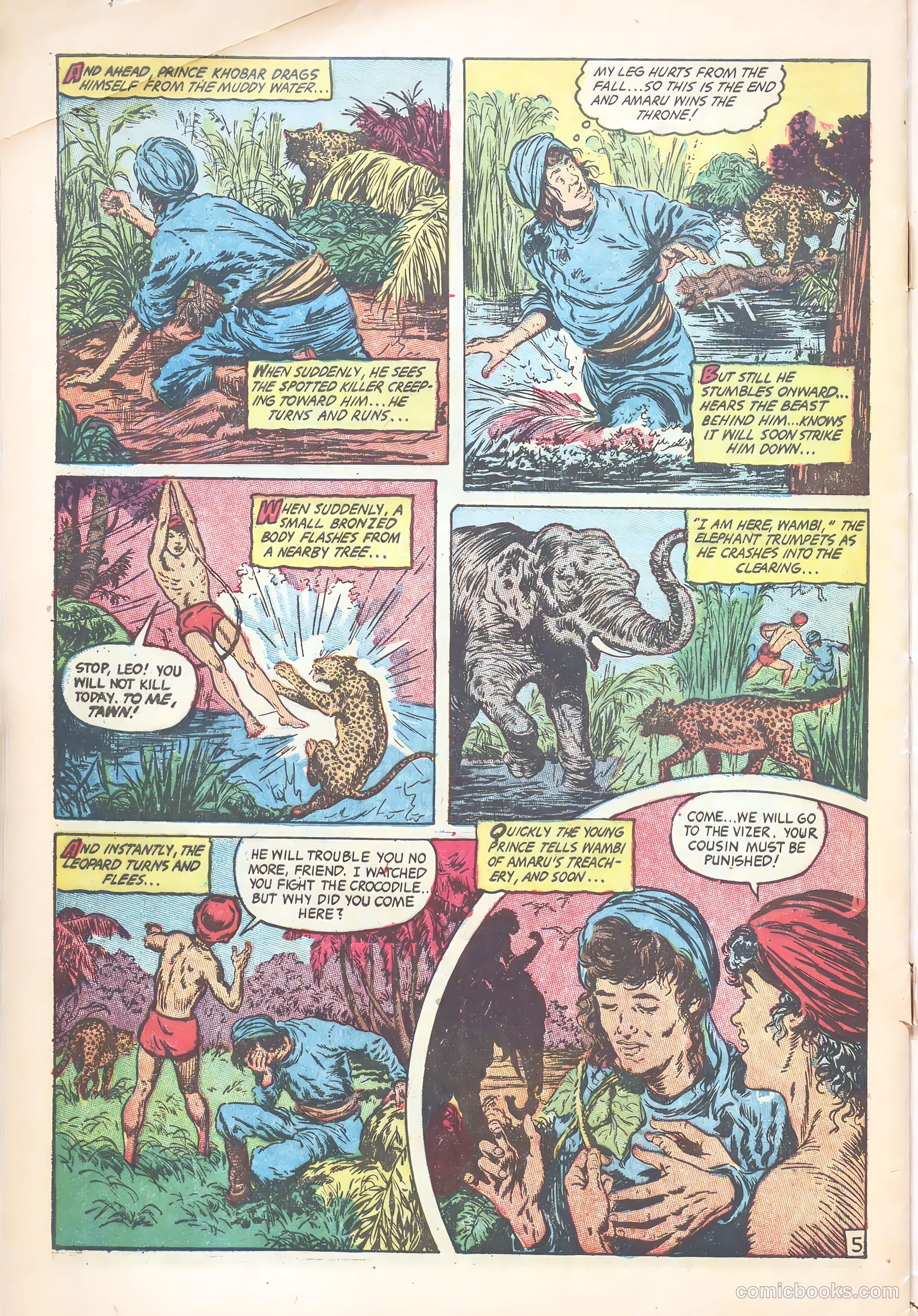 Wambi, Jungle Boy #18 (1952) — page 32 of 36