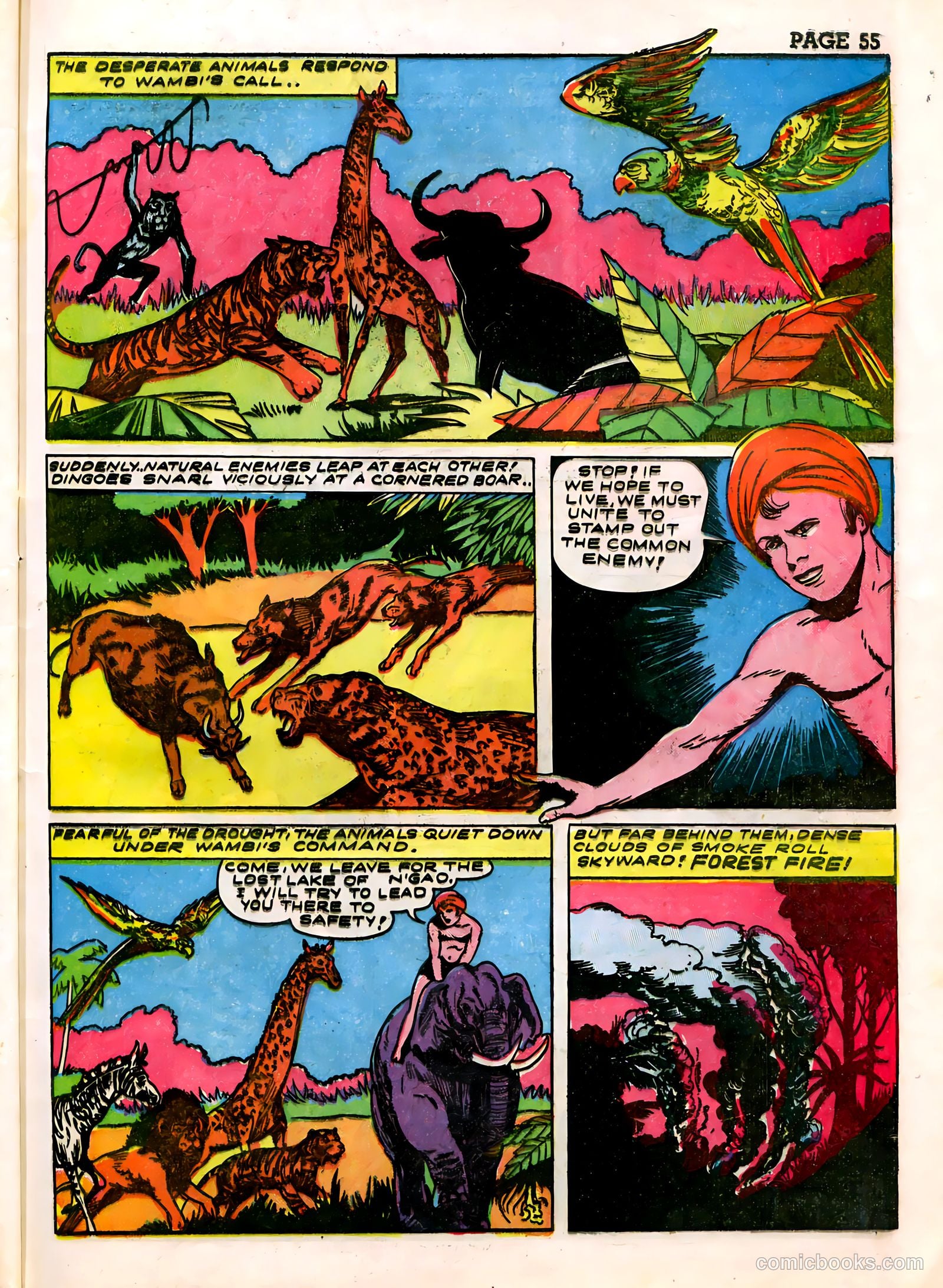 Wambi, Jungle Boy #3 (1943) — page 57 of 68