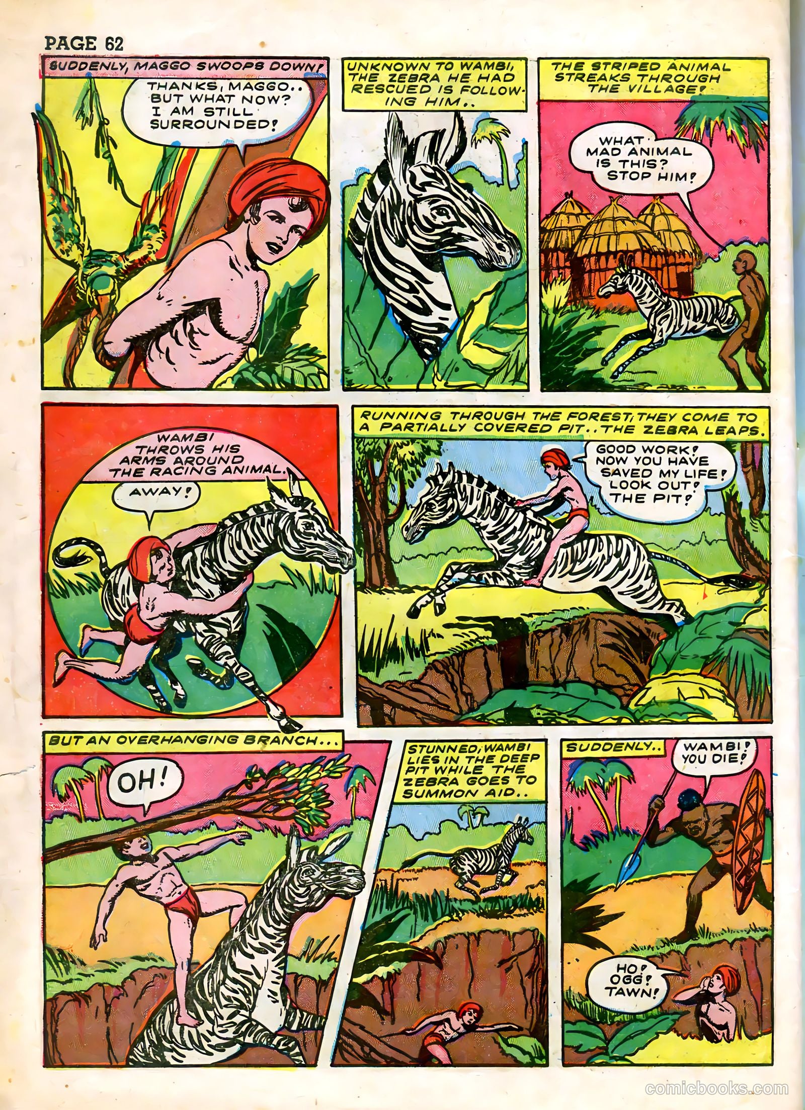 Wambi, Jungle Boy #3 (1943) — page 64 of 68