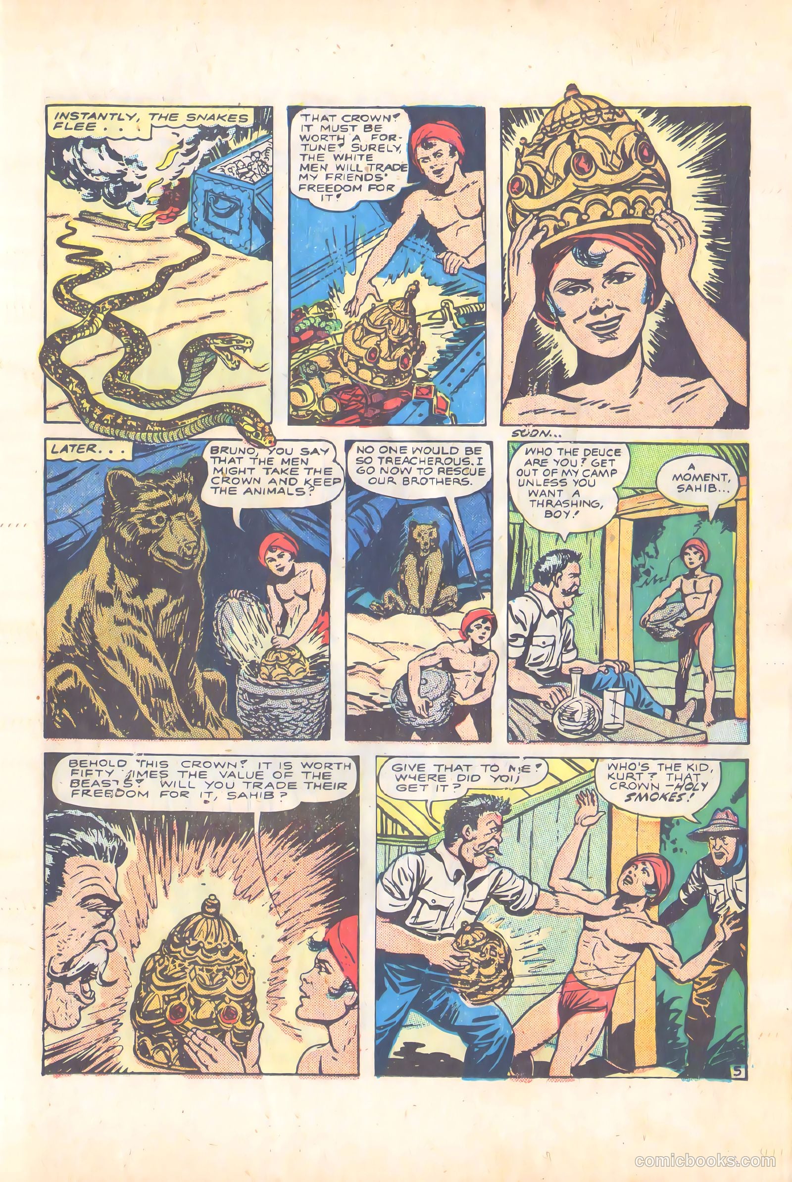 Wambi, Jungle Boy #4 (1948) — page 19 of 57