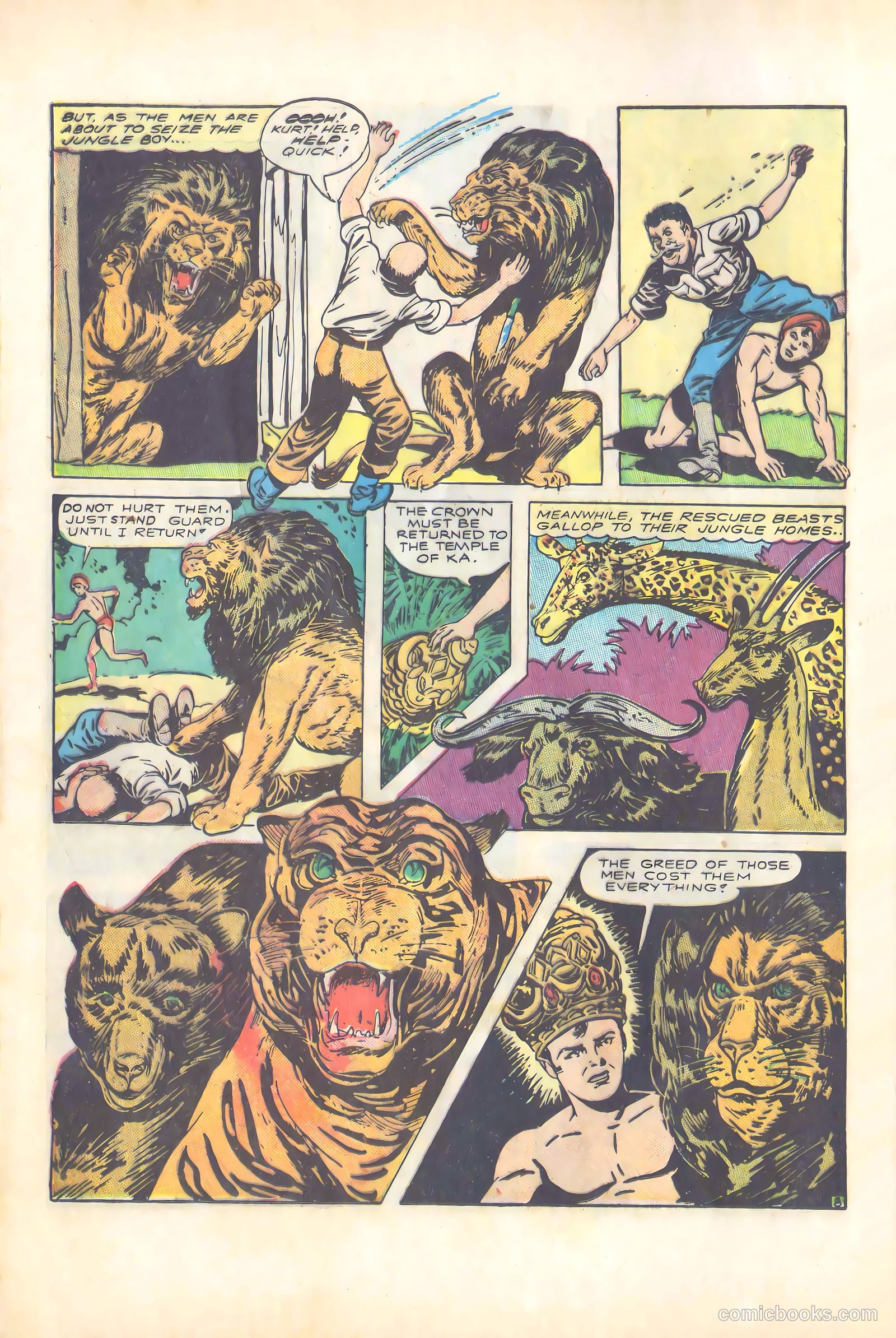 Wambi, Jungle Boy #4 (1948) — page 22 of 57