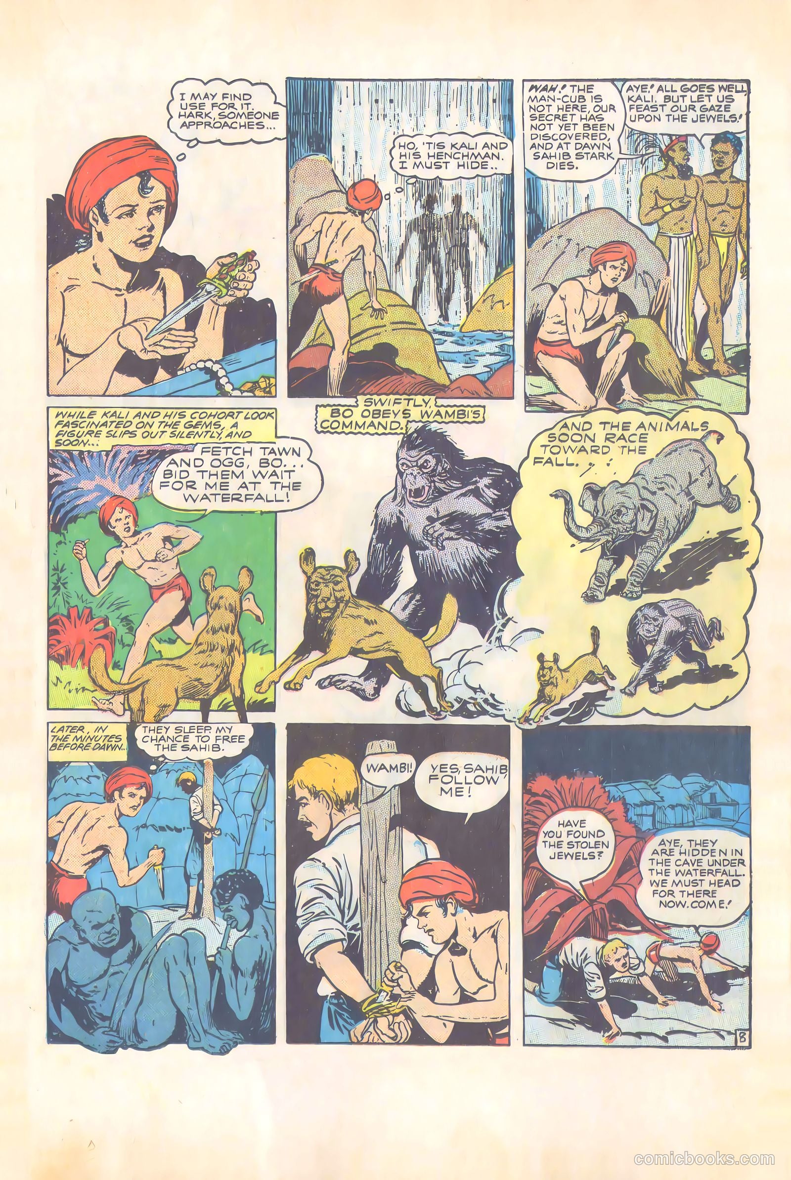 Wambi, Jungle Boy #4 (1948) — page 32 of 57