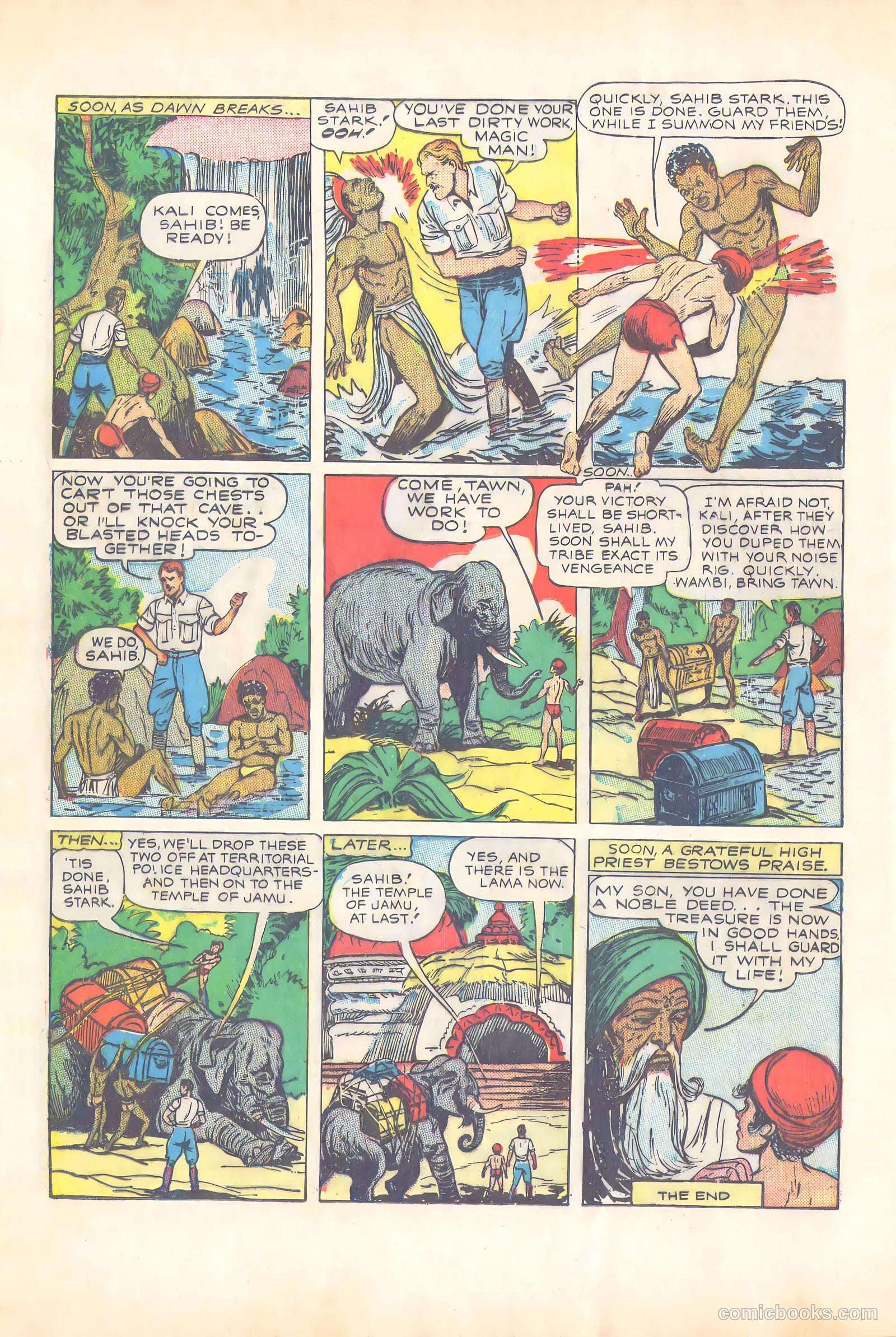 Wambi, Jungle Boy #4 (1948) — page 33 of 57