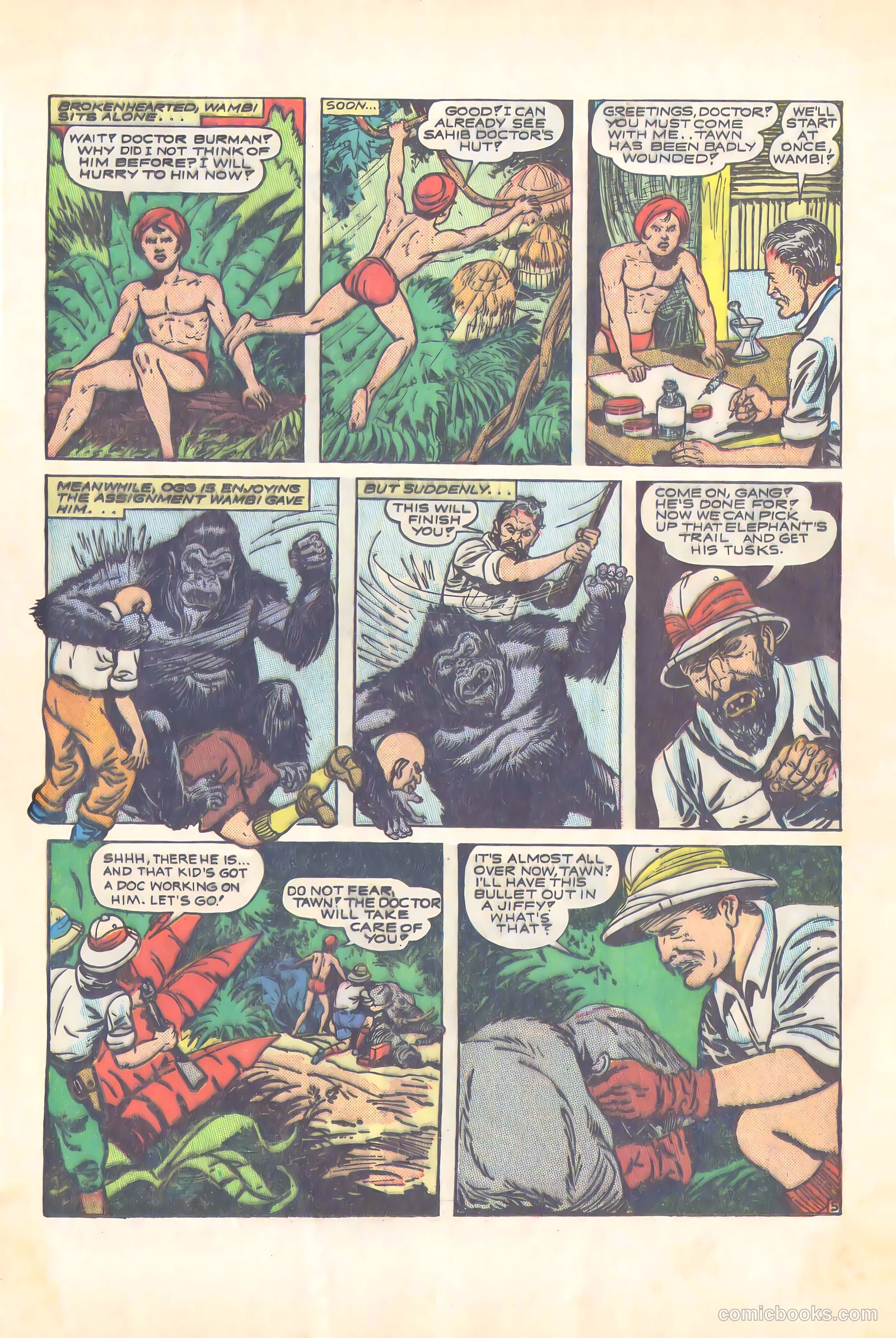 Wambi, Jungle Boy #4 (1948) — page 41 of 57