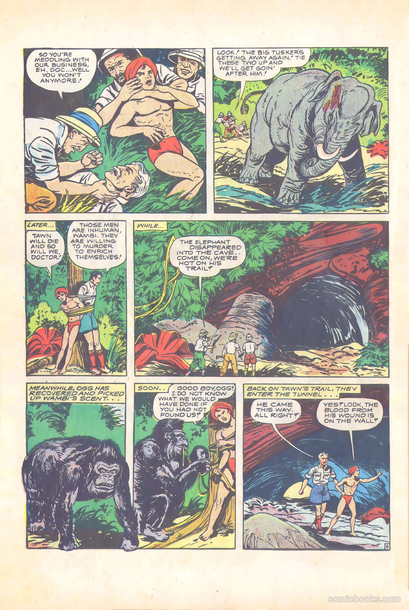 Wambi, Jungle Boy #4 (1948) — page 42 of 57