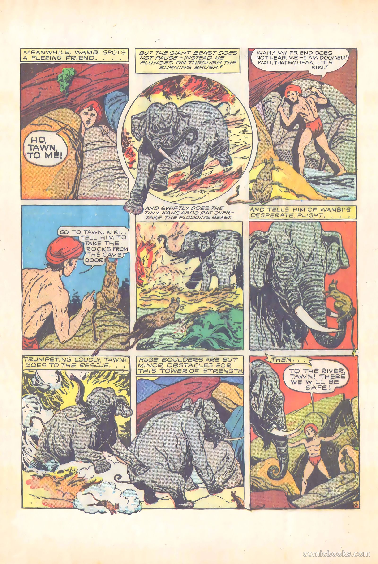 Wambi, Jungle Boy #4 (1948) — page 52 of 57