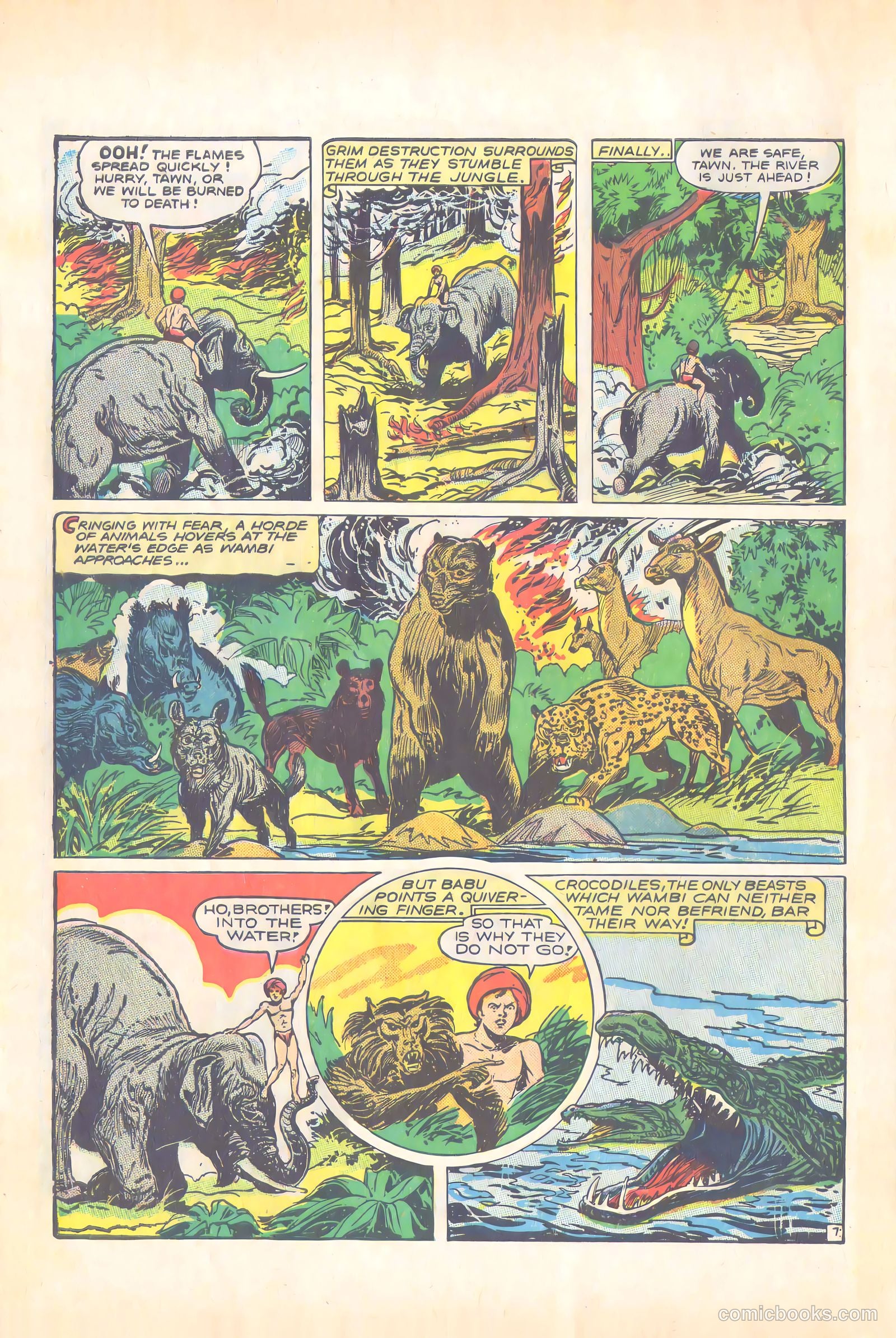 Wambi, Jungle Boy #4 (1948) — page 53 of 57