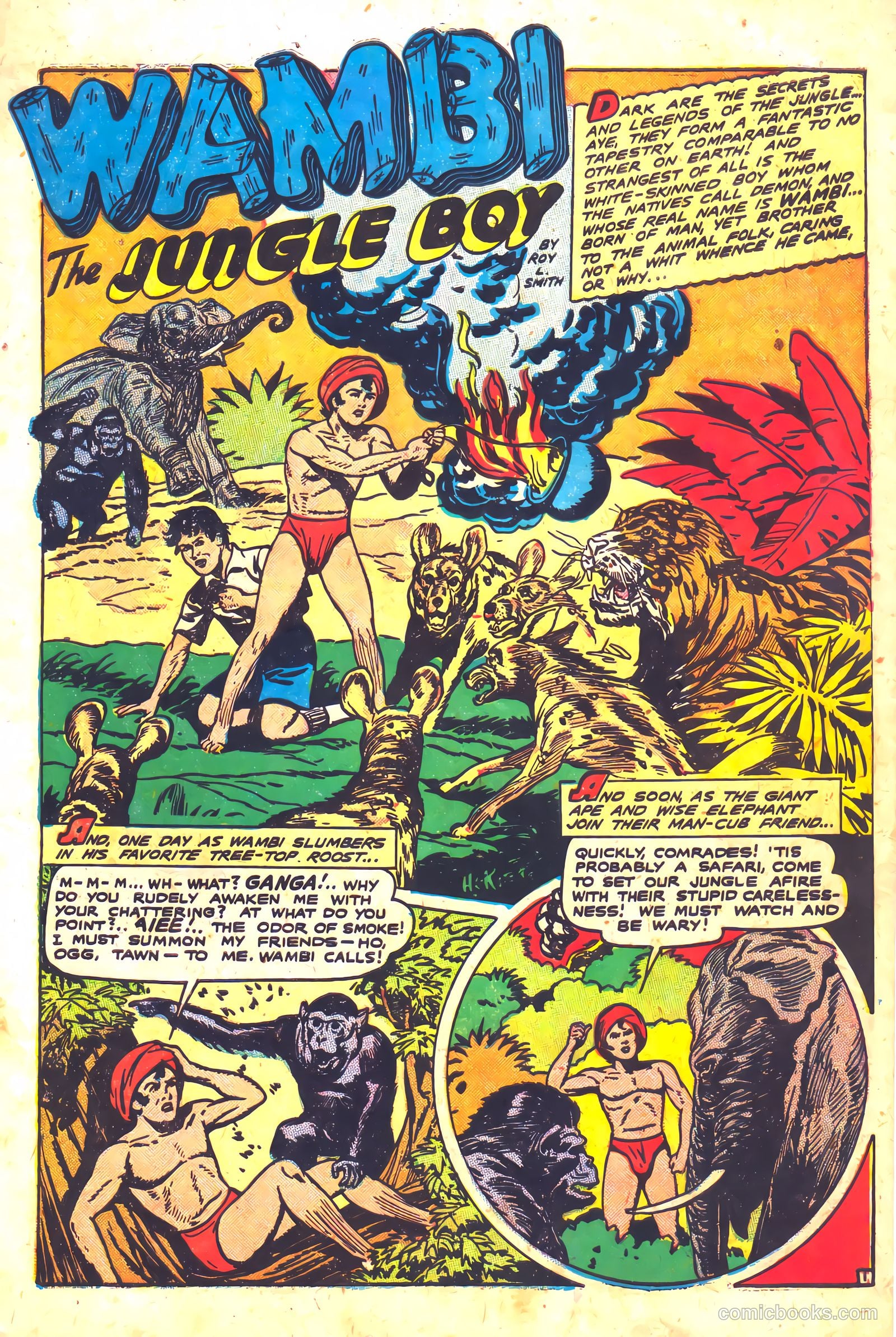 Wambi, Jungle Boy #5 (1949) — page 3 of 36