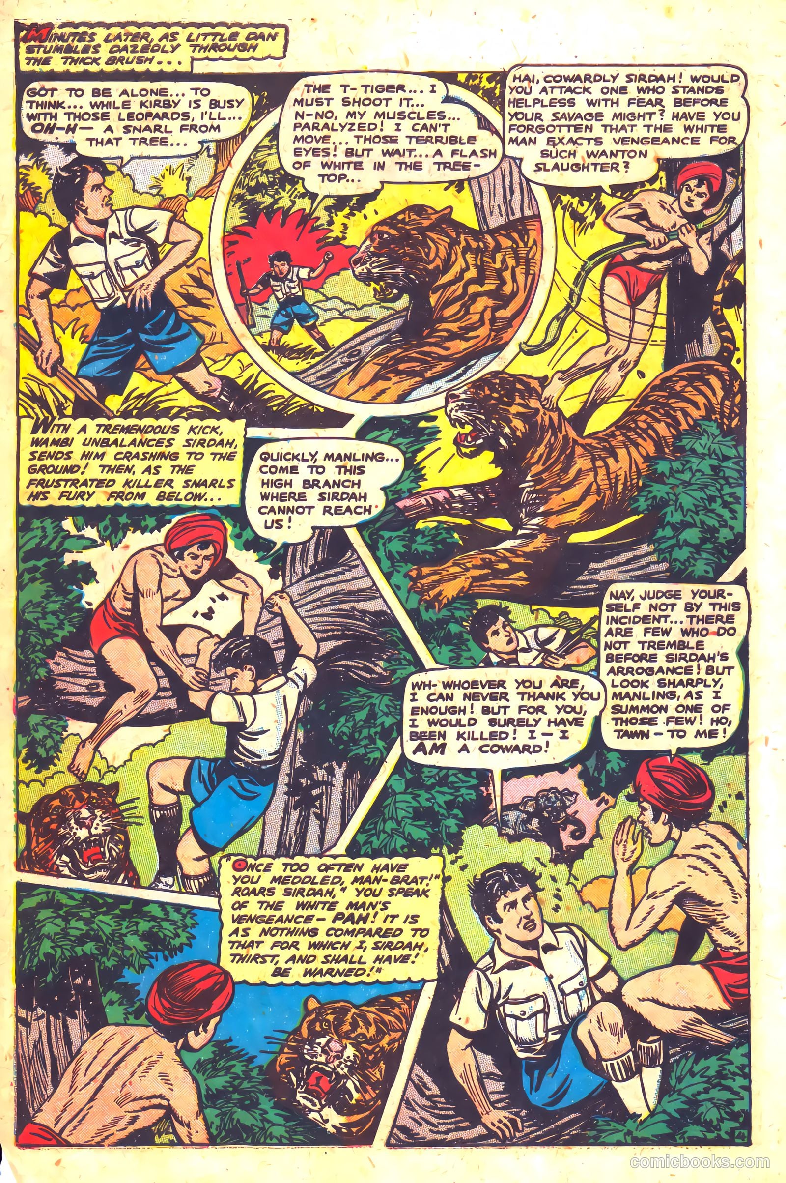 Wambi, Jungle Boy #5 (1949) — page 6 of 36