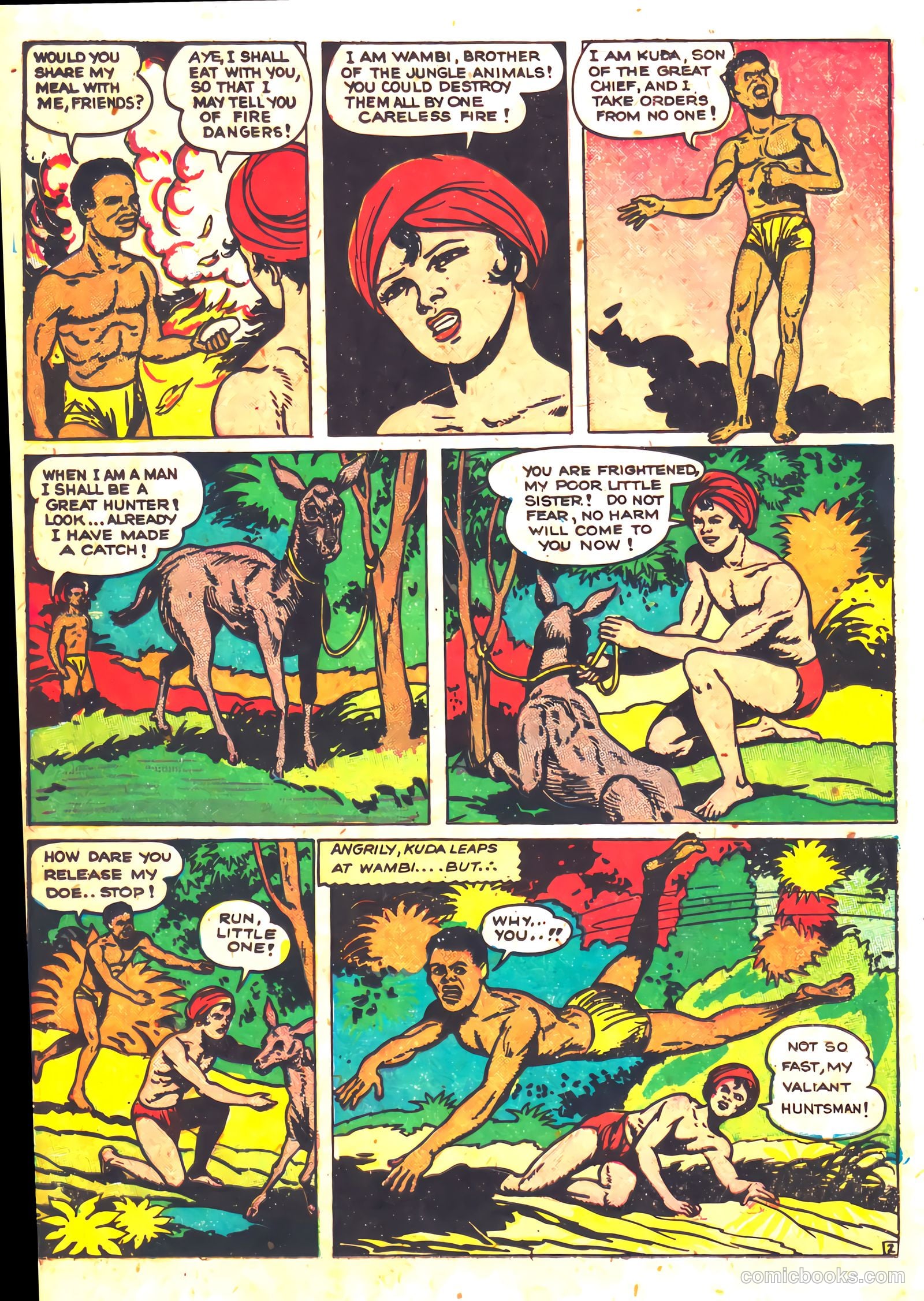 Wambi, Jungle Boy #5 (1949) — page 14 of 36