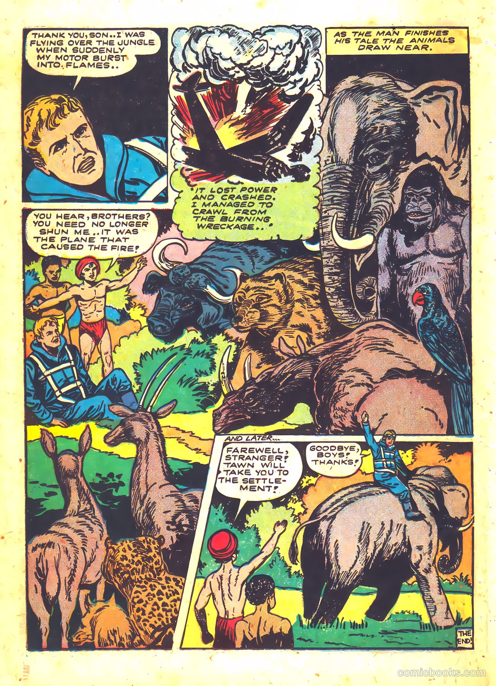 Wambi, Jungle Boy #5 (1949) — page 22 of 36