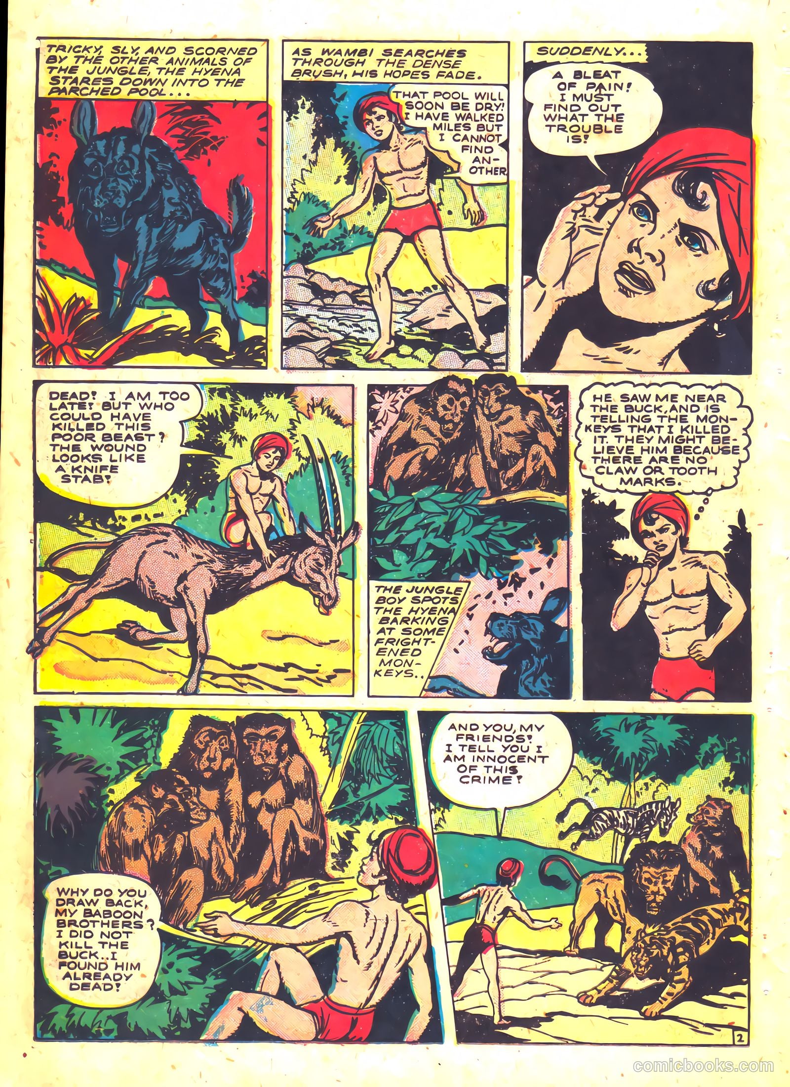 Wambi, Jungle Boy #5 (1949) — page 26 of 36