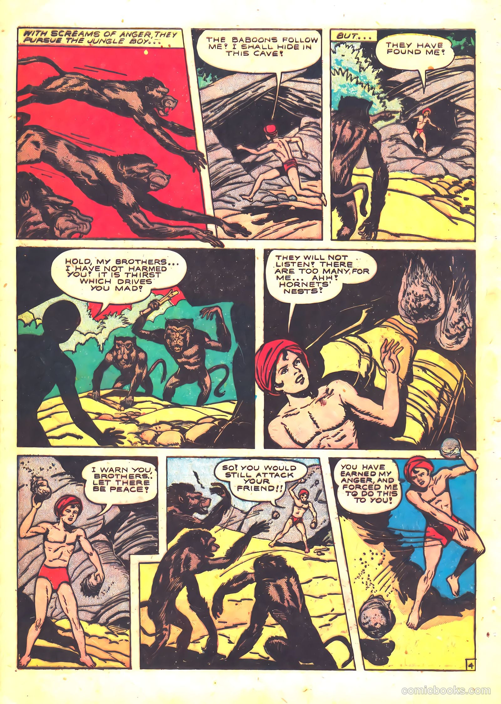 Wambi, Jungle Boy #5 (1949) — page 28 of 36