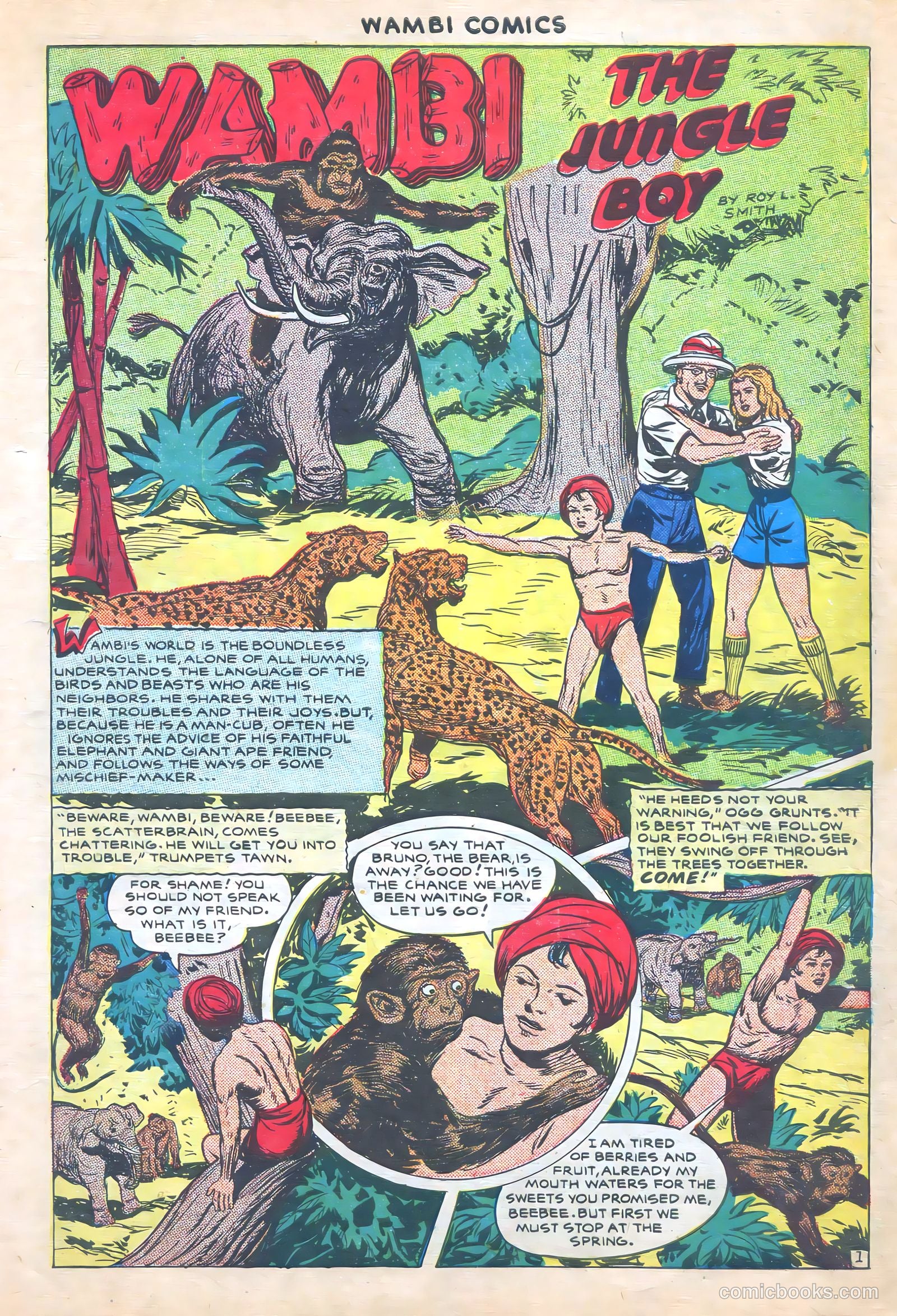 Wambi, Jungle Boy #7 (1950) — page 3 of 52