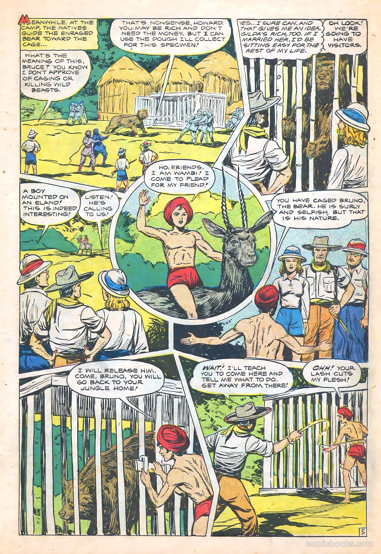 Wambi, Jungle Boy #7 (1950) — page 7 of 52