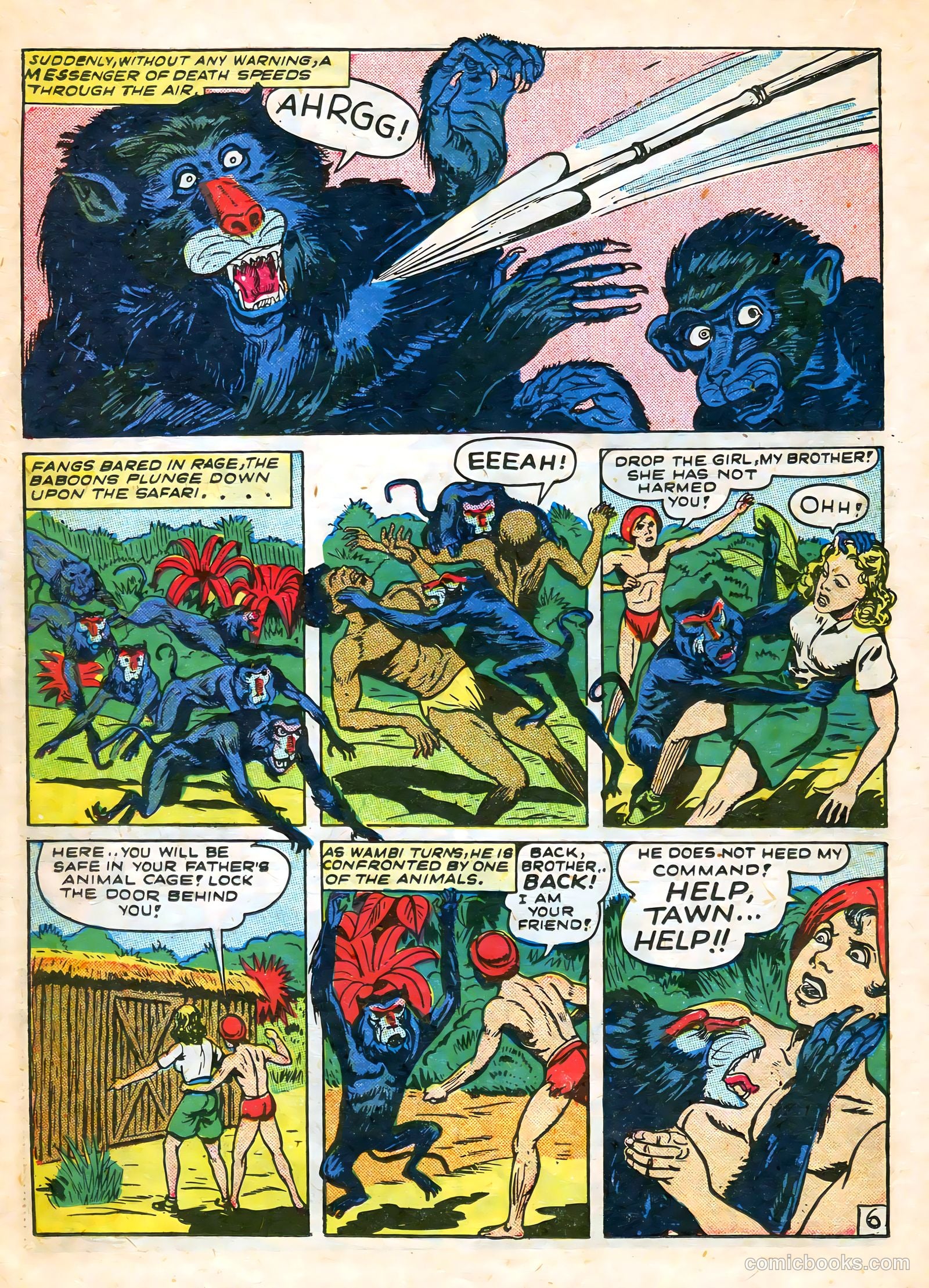 Wambi, Jungle Boy #7 (1950) — page 22 of 52