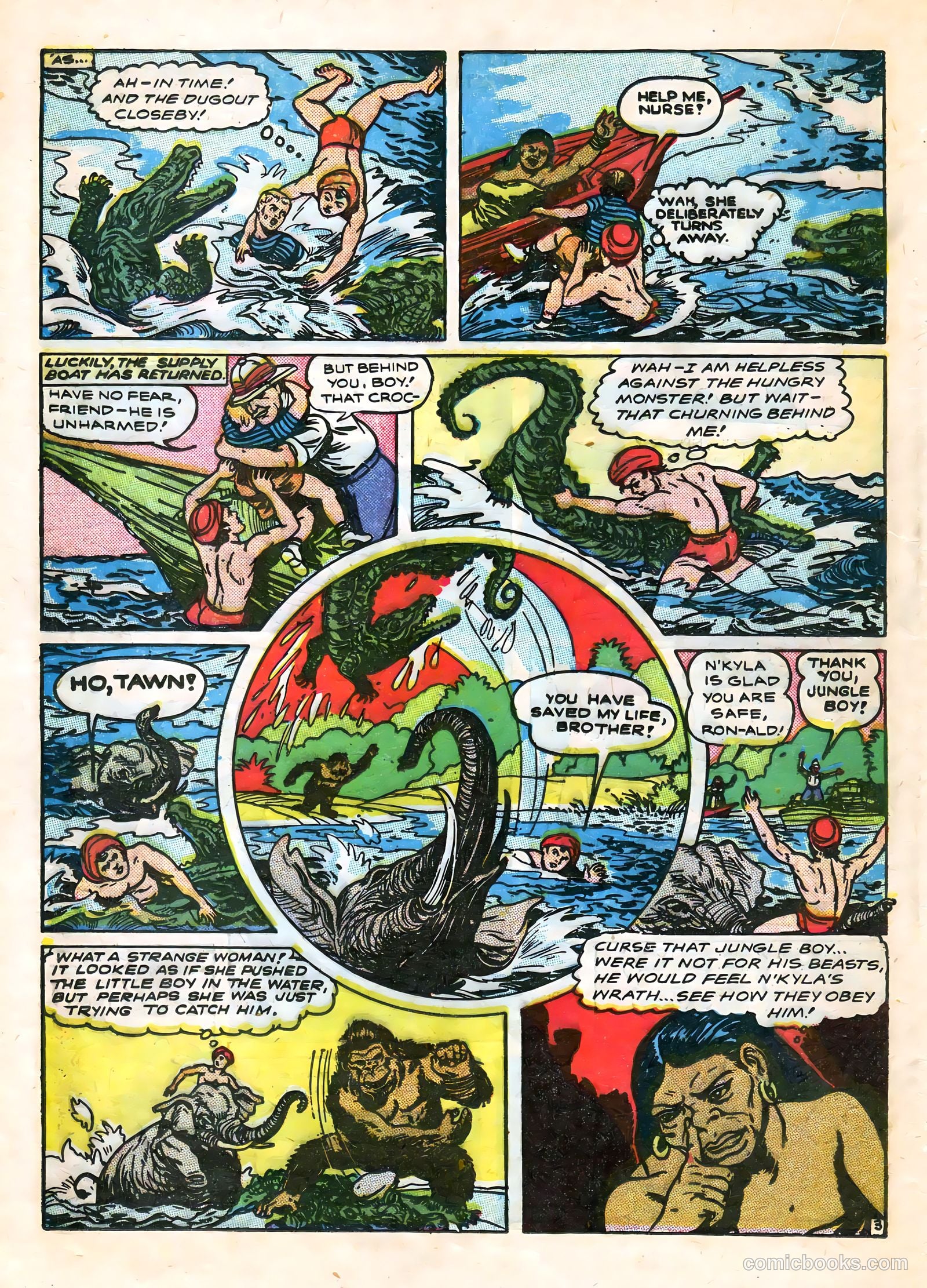 Wambi, Jungle Boy #7 (1950) — page 32 of 52