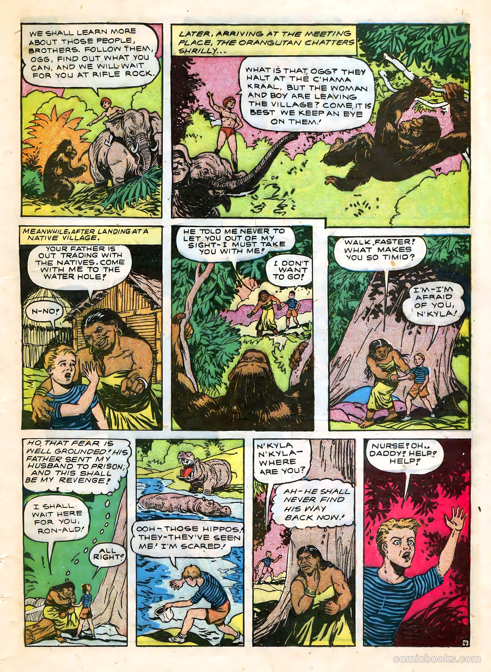 Wambi, Jungle Boy #7 (1950) — page 33 of 52