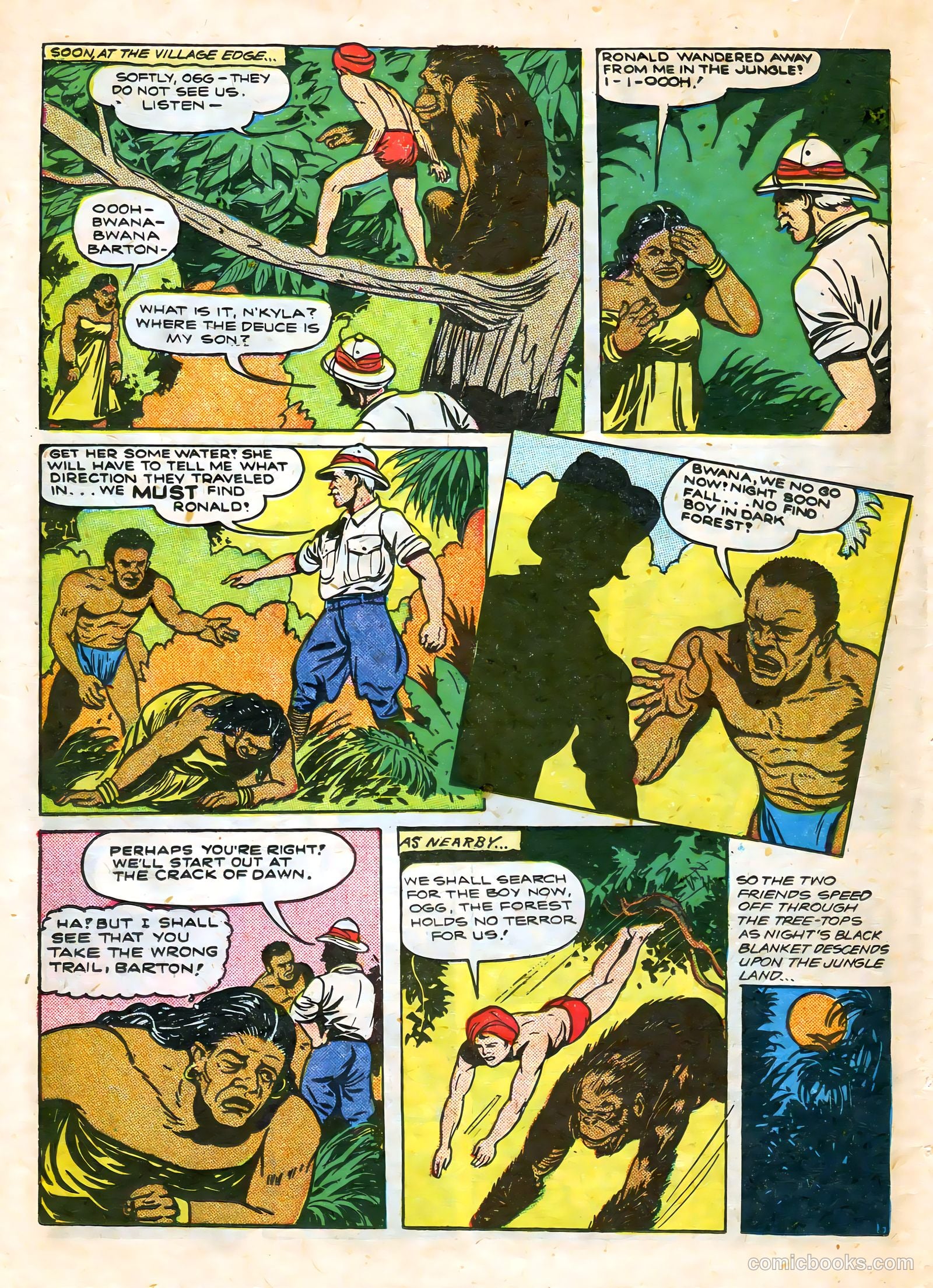 Wambi, Jungle Boy #7 (1950) — page 34 of 52