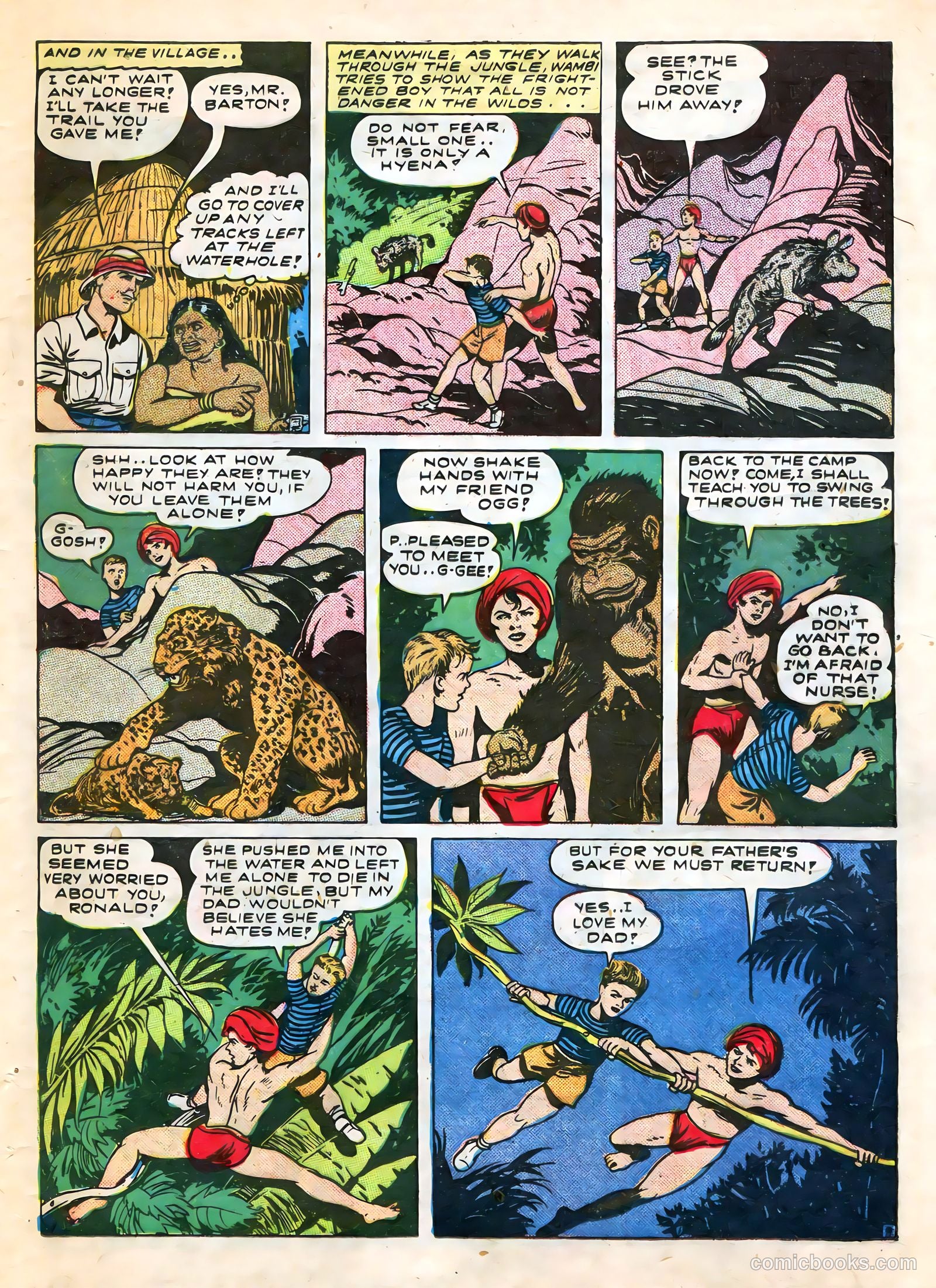 Wambi, Jungle Boy #7 (1950) — page 37 of 52