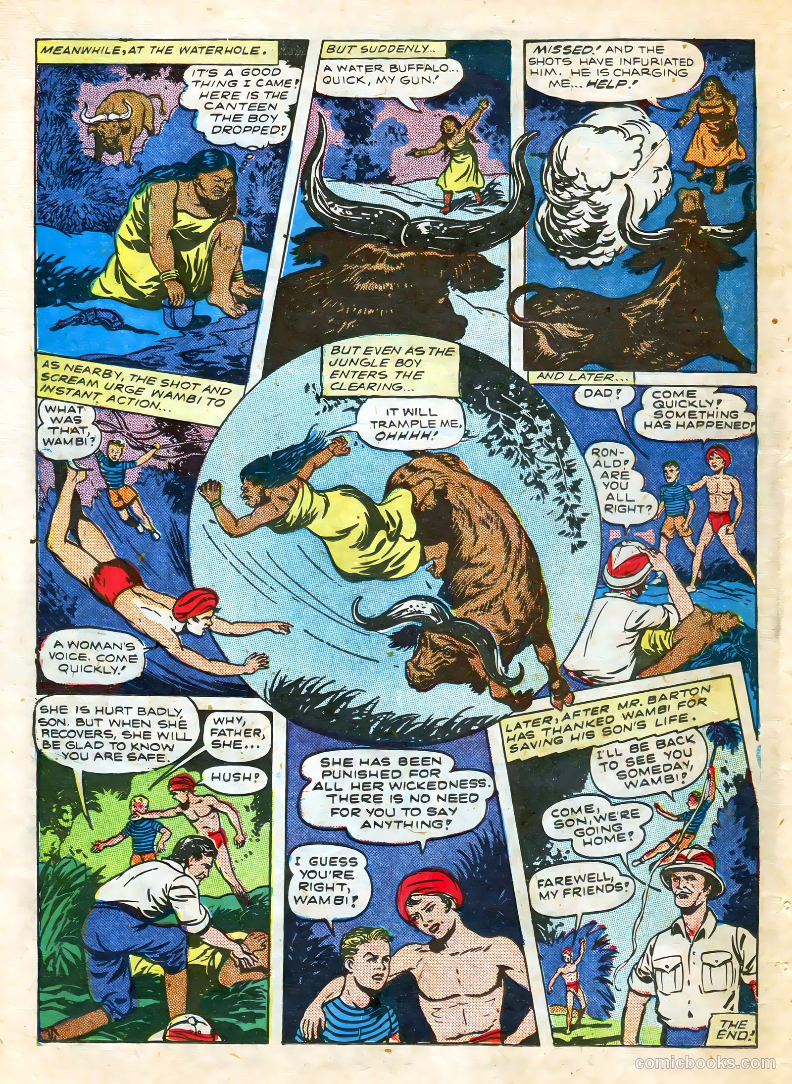 Wambi, Jungle Boy #7 (1950) — page 38 of 52