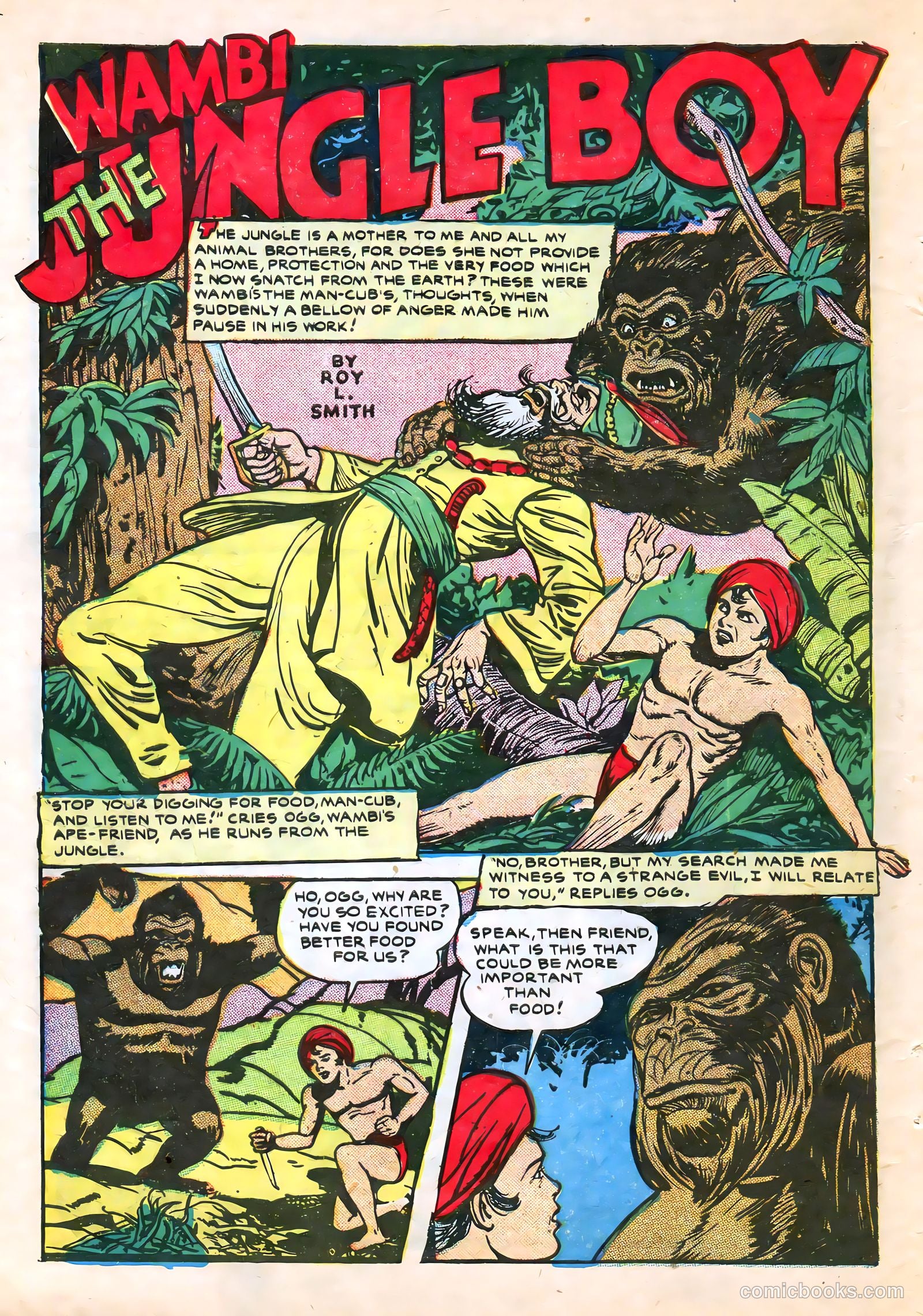 Wambi, Jungle Boy #7 (1950) — page 40 of 52