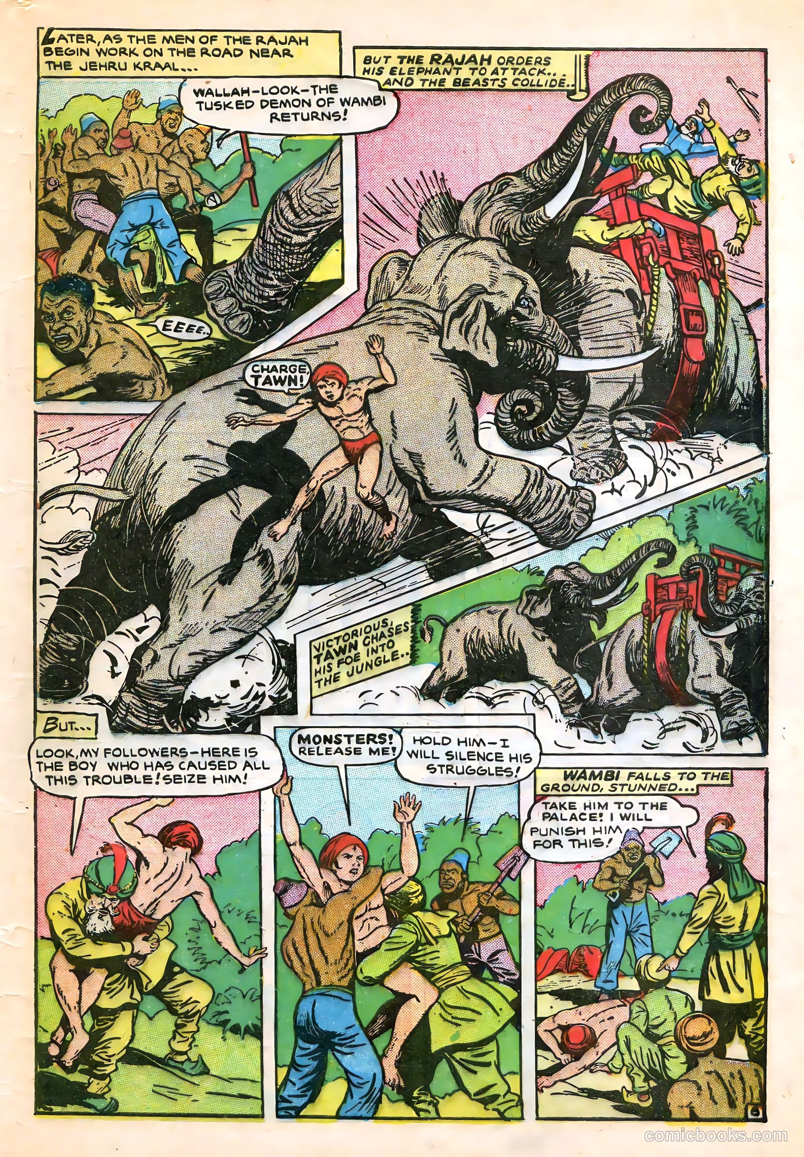 Wambi, Jungle Boy #7 (1950) — page 45 of 52