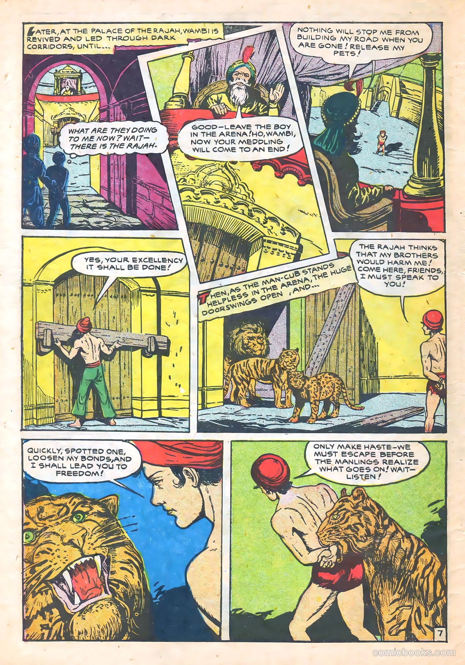 Wambi, Jungle Boy #7 (1950) — page 46 of 52