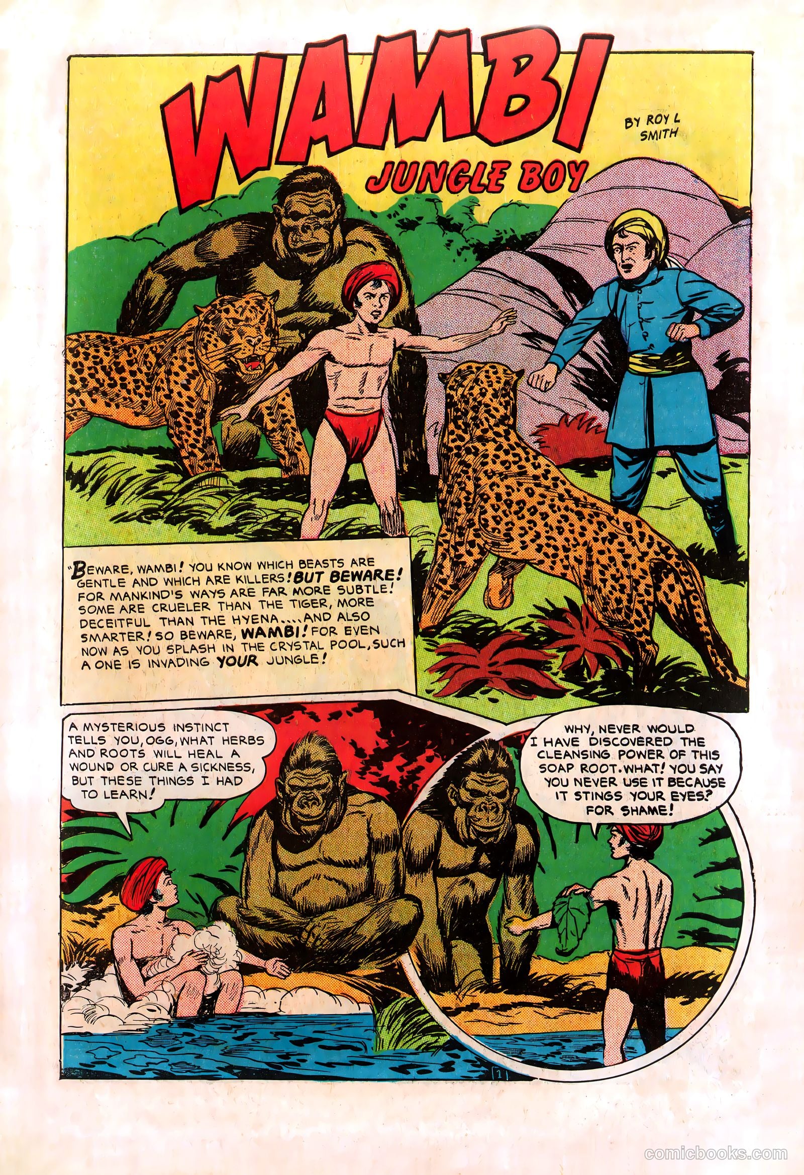 Wambi, Jungle Boy #8 (1950) — page 3 of 36
