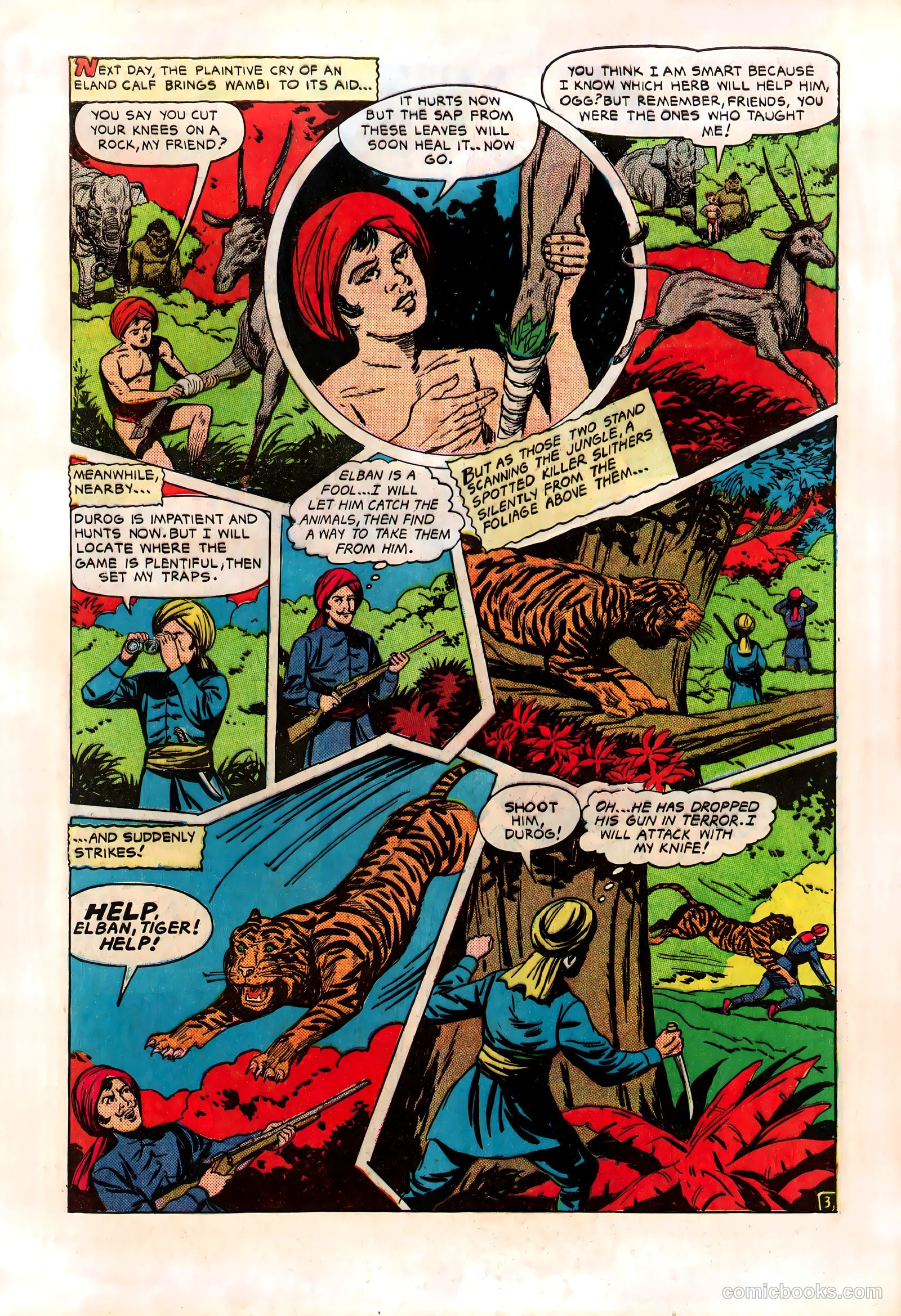 Wambi, Jungle Boy #8 (1950) — page 5 of 36