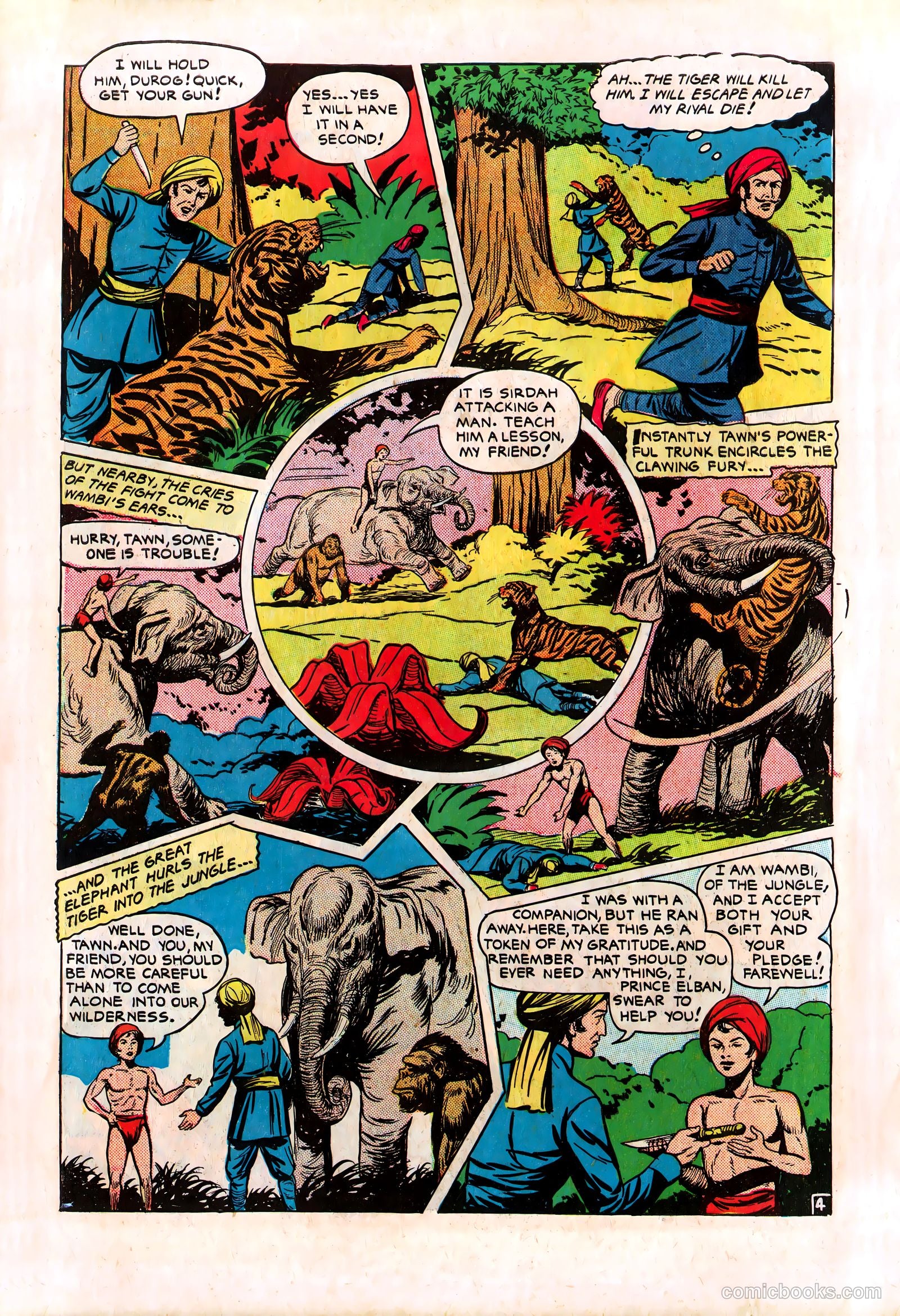 Wambi, Jungle Boy #8 (1950) — page 6 of 36