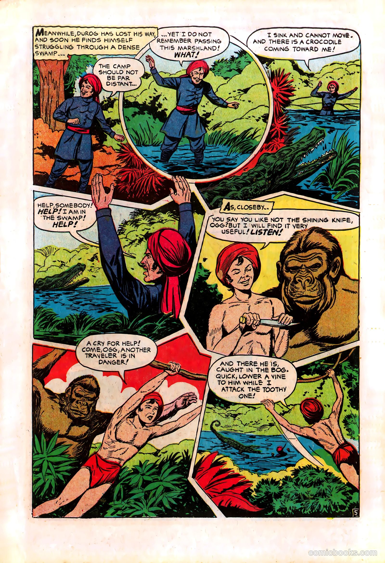Wambi, Jungle Boy #8 (1950) — page 7 of 36