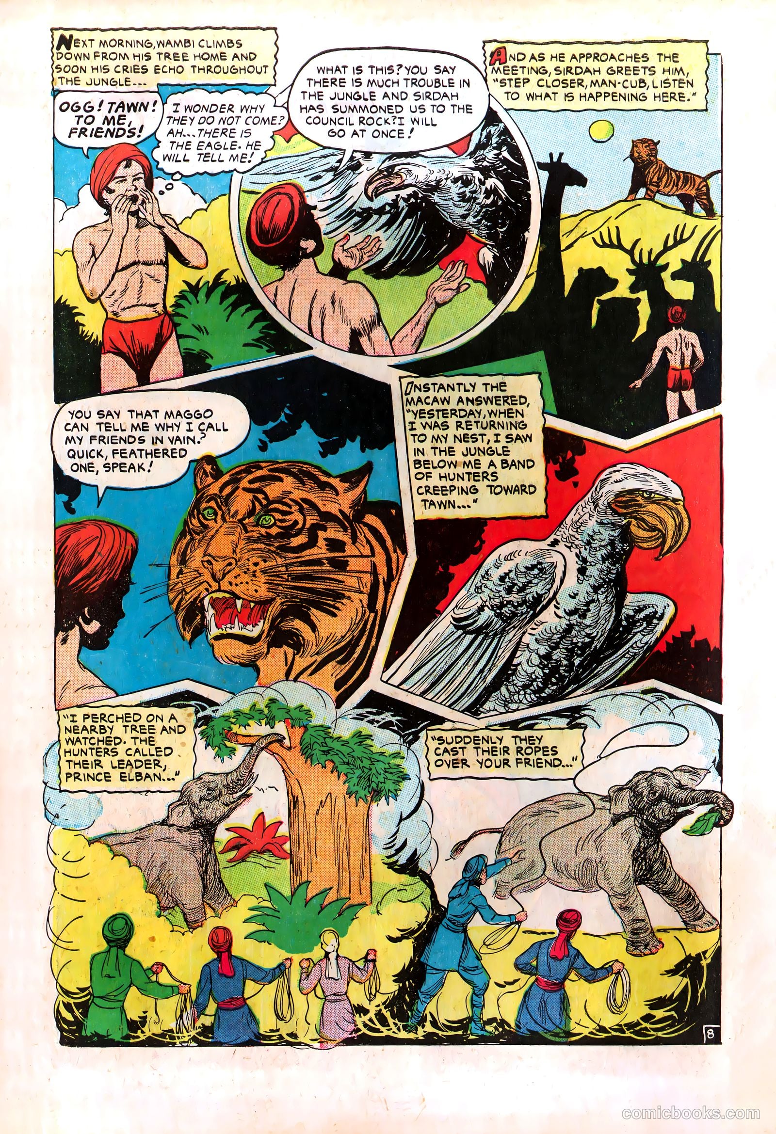Wambi, Jungle Boy #8 (1950) — page 10 of 36