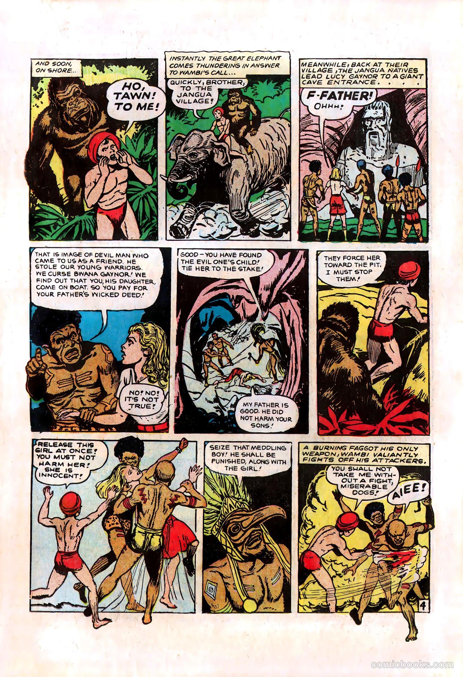 Wambi, Jungle Boy #8 (1950) — page 19 of 36