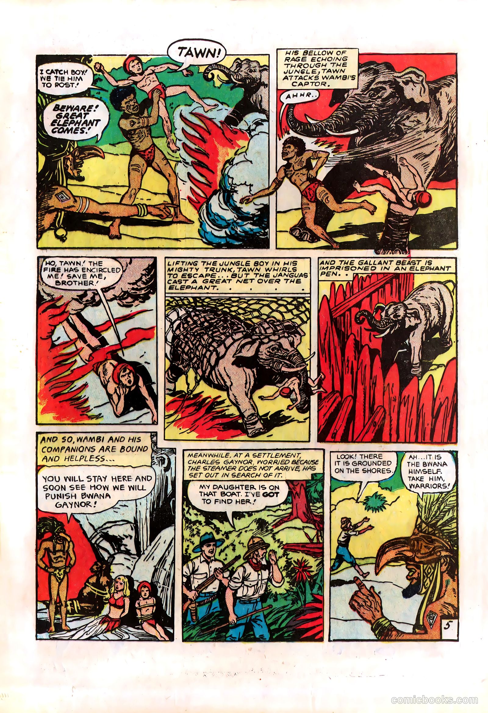 Wambi, Jungle Boy #8 (1950) — page 20 of 36
