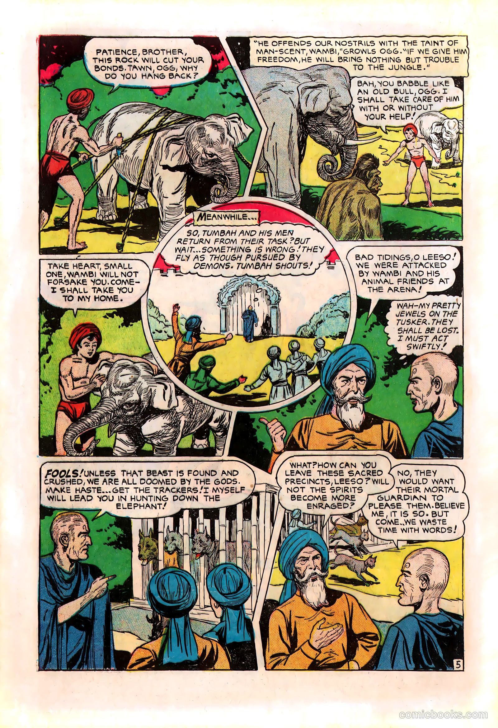 Wambi, Jungle Boy #8 (1950) — page 28 of 36