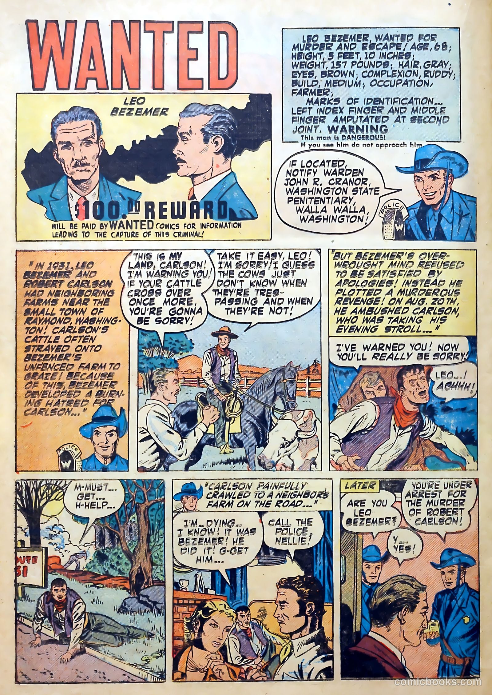 Wanted Comics #45 (1952) — page 22 of 34