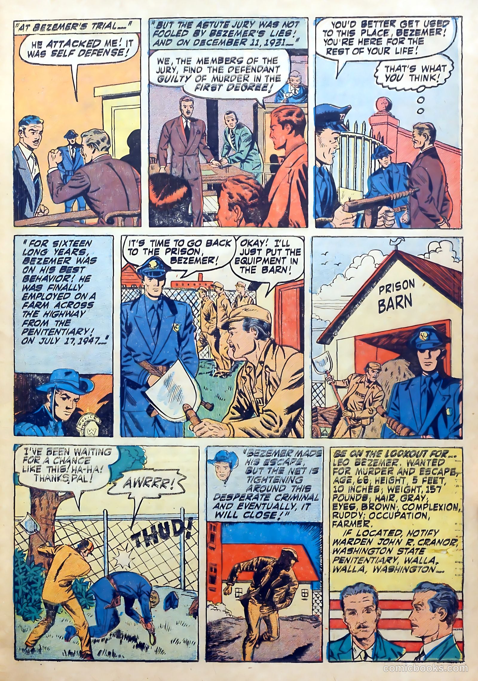 Wanted Comics #45 (1952) — page 23 of 34
