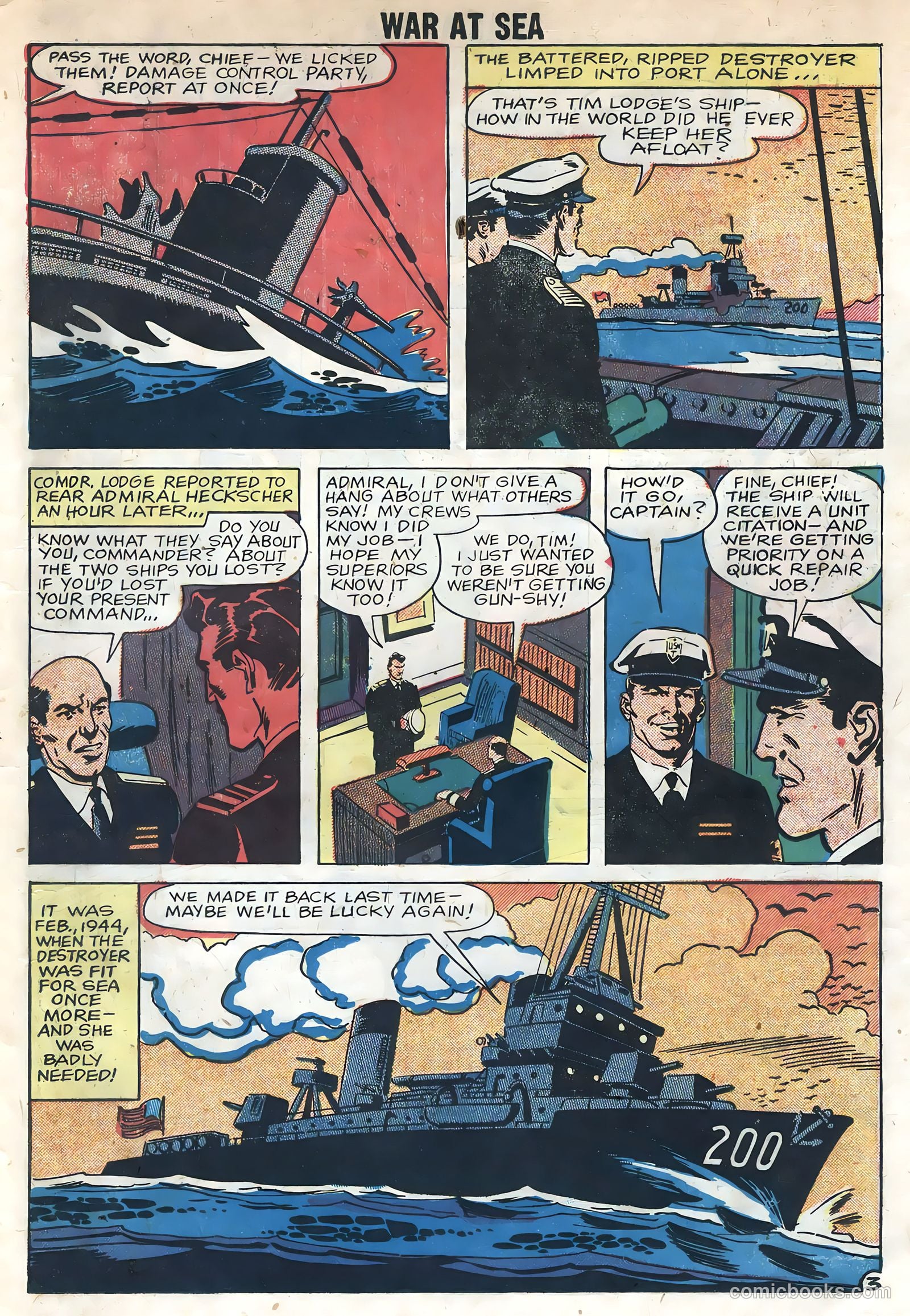 War at Sea #30 (1959) — page 23 of 35